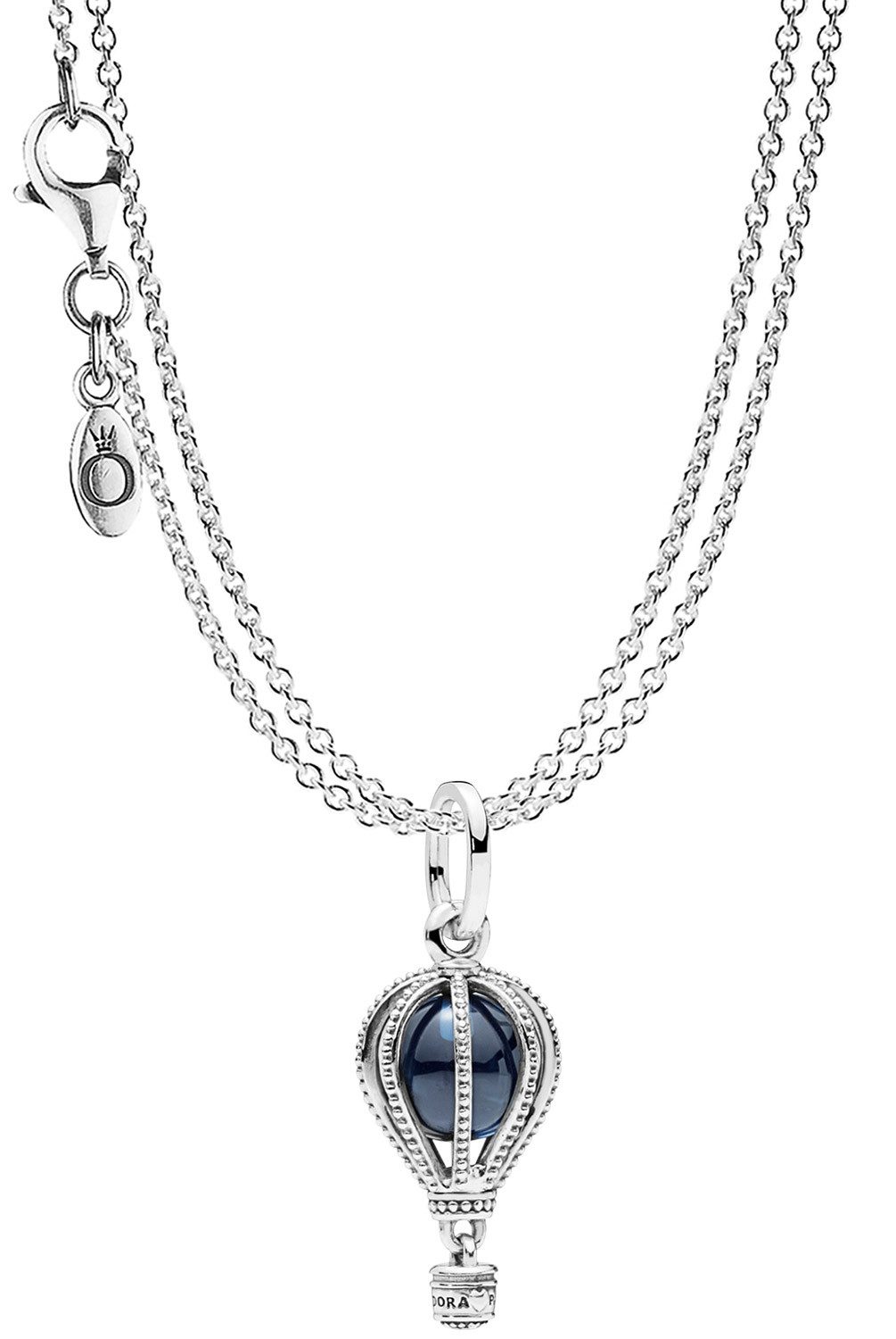 Pandora Kette mit Anhänger Anhänger Heißluftballon mit 2-reihiger Silber 92 günstig online kaufen