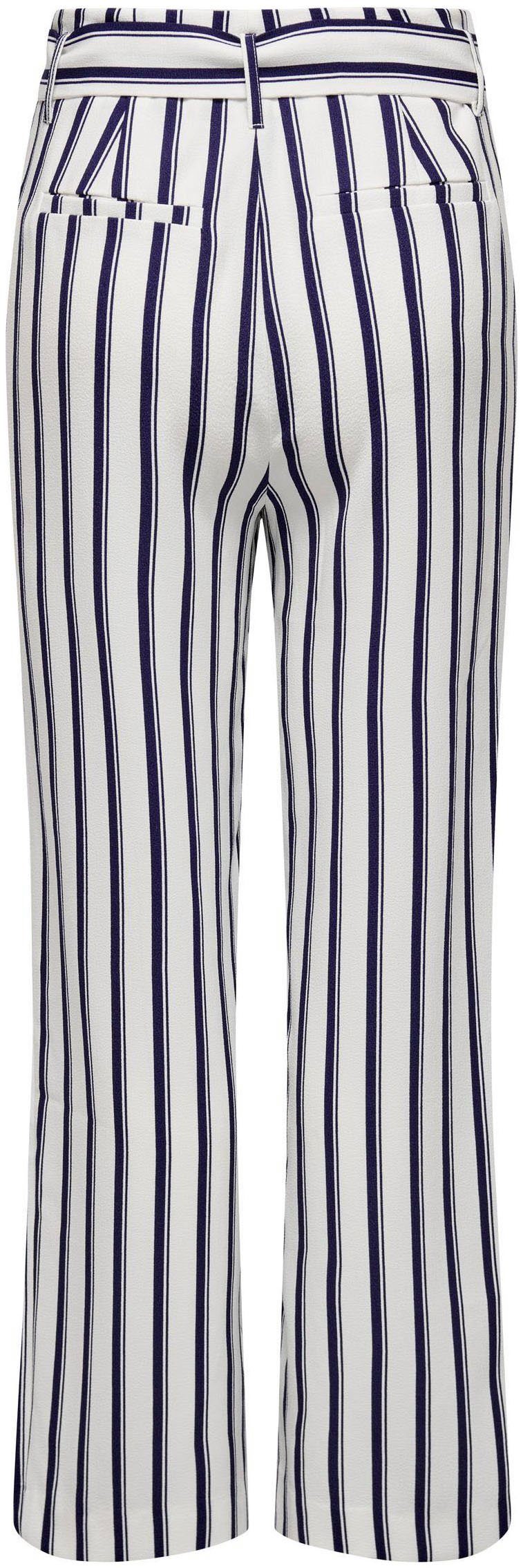 ONLY Anzughose HW blue ONLLOWA STRIPE CC TLR BELT PANT Dancer Stripes:partiot Cloud