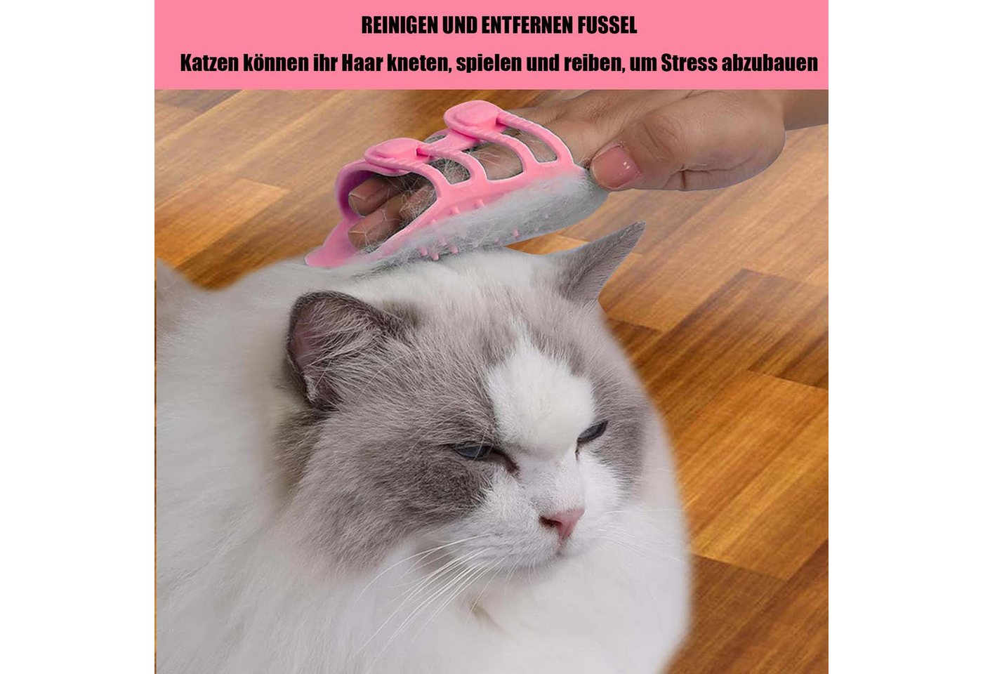 Thumbnail - Beaface Fellbürste Haustierpflegebürste - Pflegebürste Haarbürste,Selbstreinigende Bürste
