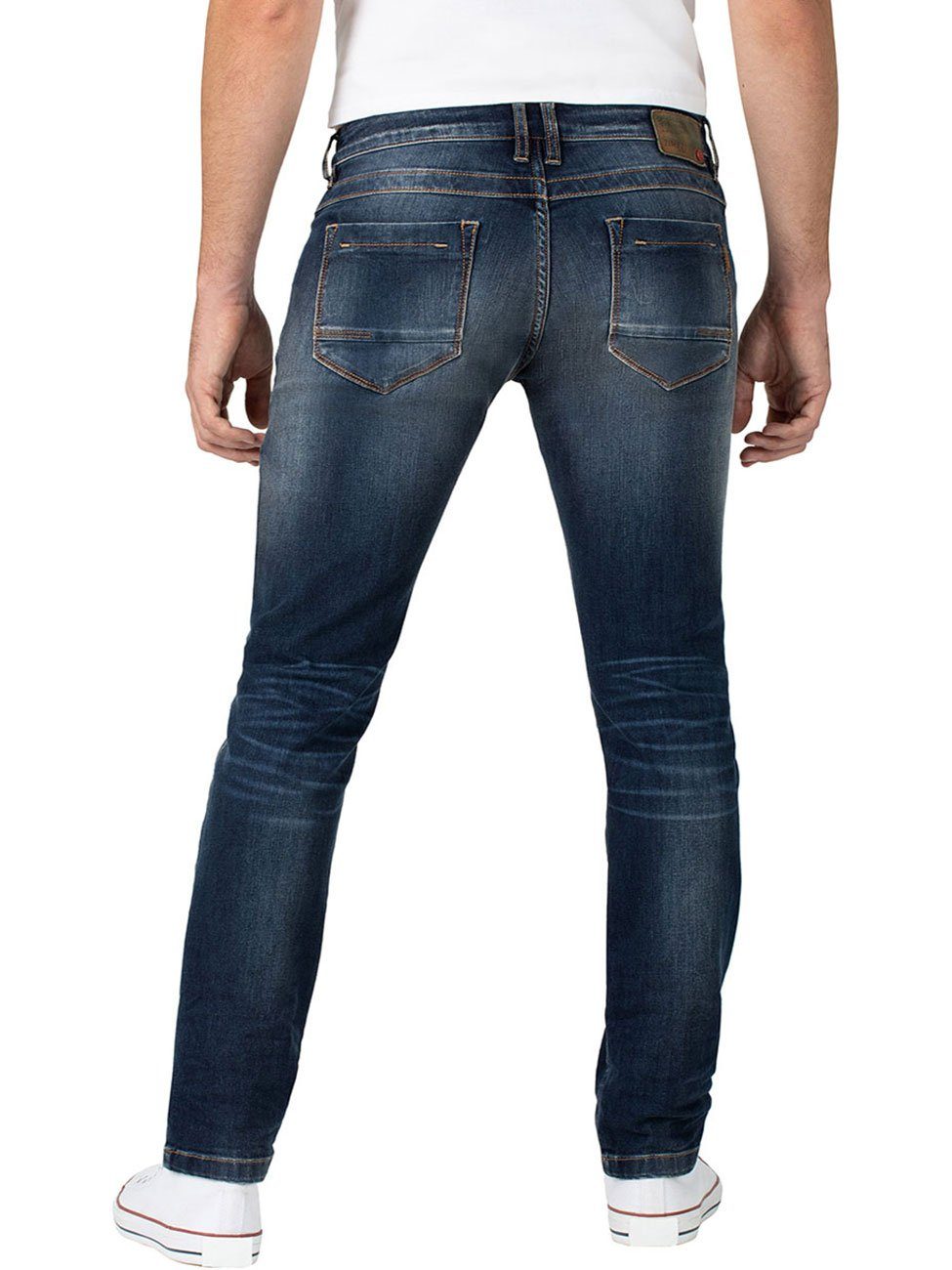 mit b SCOTT TIMEZONE Slim-fit-Jeans Jeanshose sea Stretch 3924