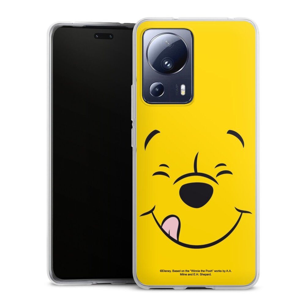 DeinDesign Handyhülle Winnie Puuh Offizielles Lizenzprodukt Disney Puuh Closeup, Xiaomi 13 Lite Silikon Hülle Bumper Case Handy Schutzhülle