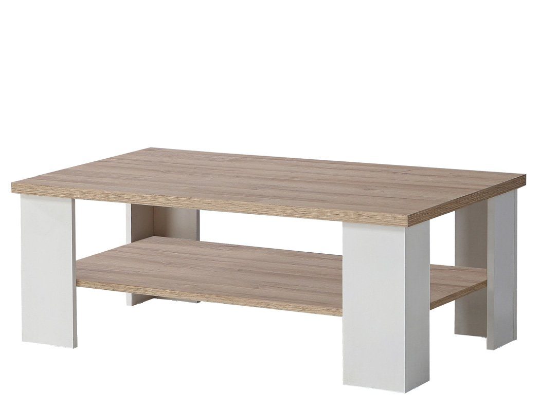 expendio Wohnzimmer-Set mit 6-St), / 32, viel (Spar-Set, Eike weiß Eiche bianco Stauraum