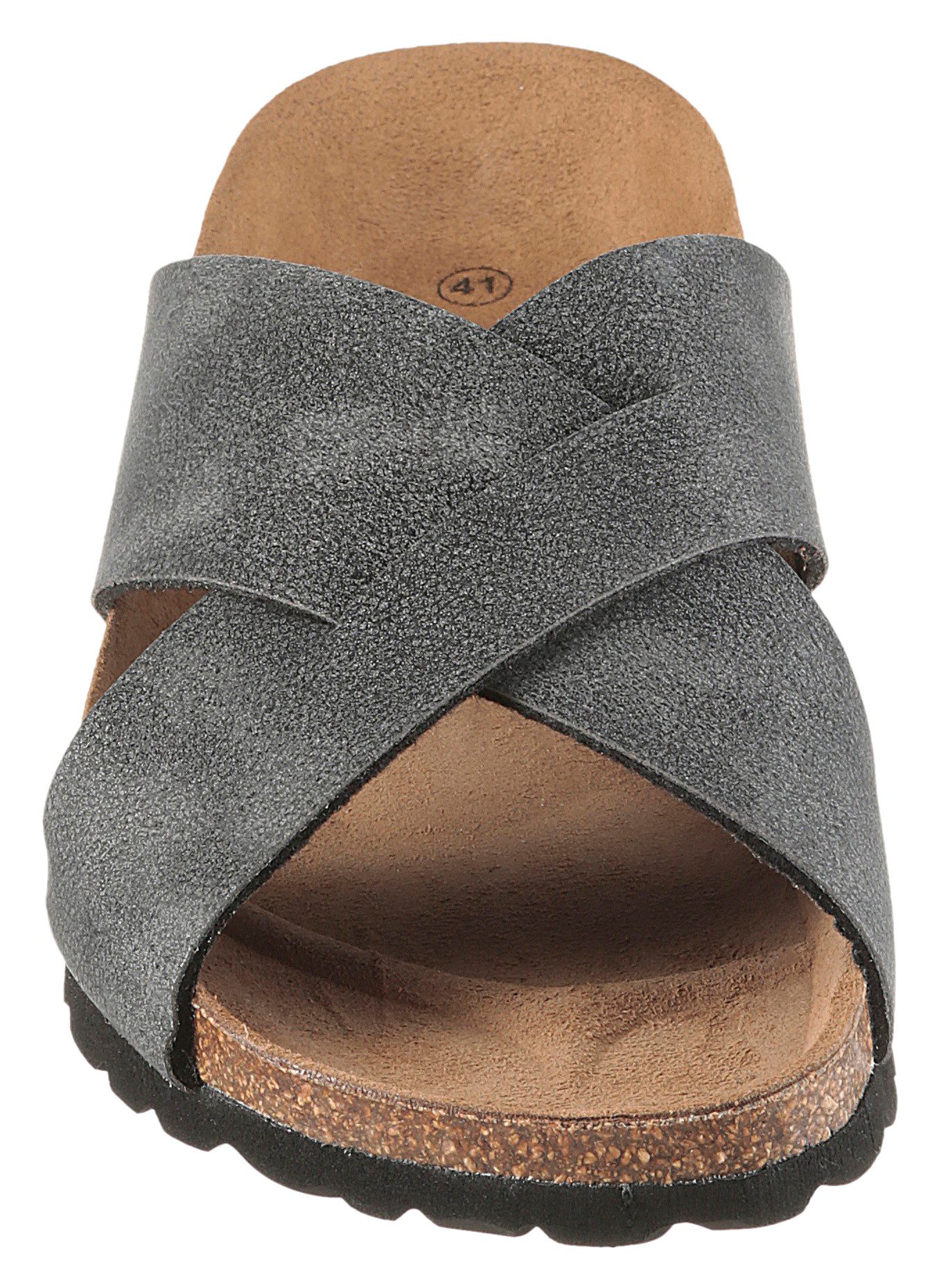 Man's World Pantolette Sommerschuh, Strandschuh, Hausschuh mit Fußbett – Bild 4 von 5