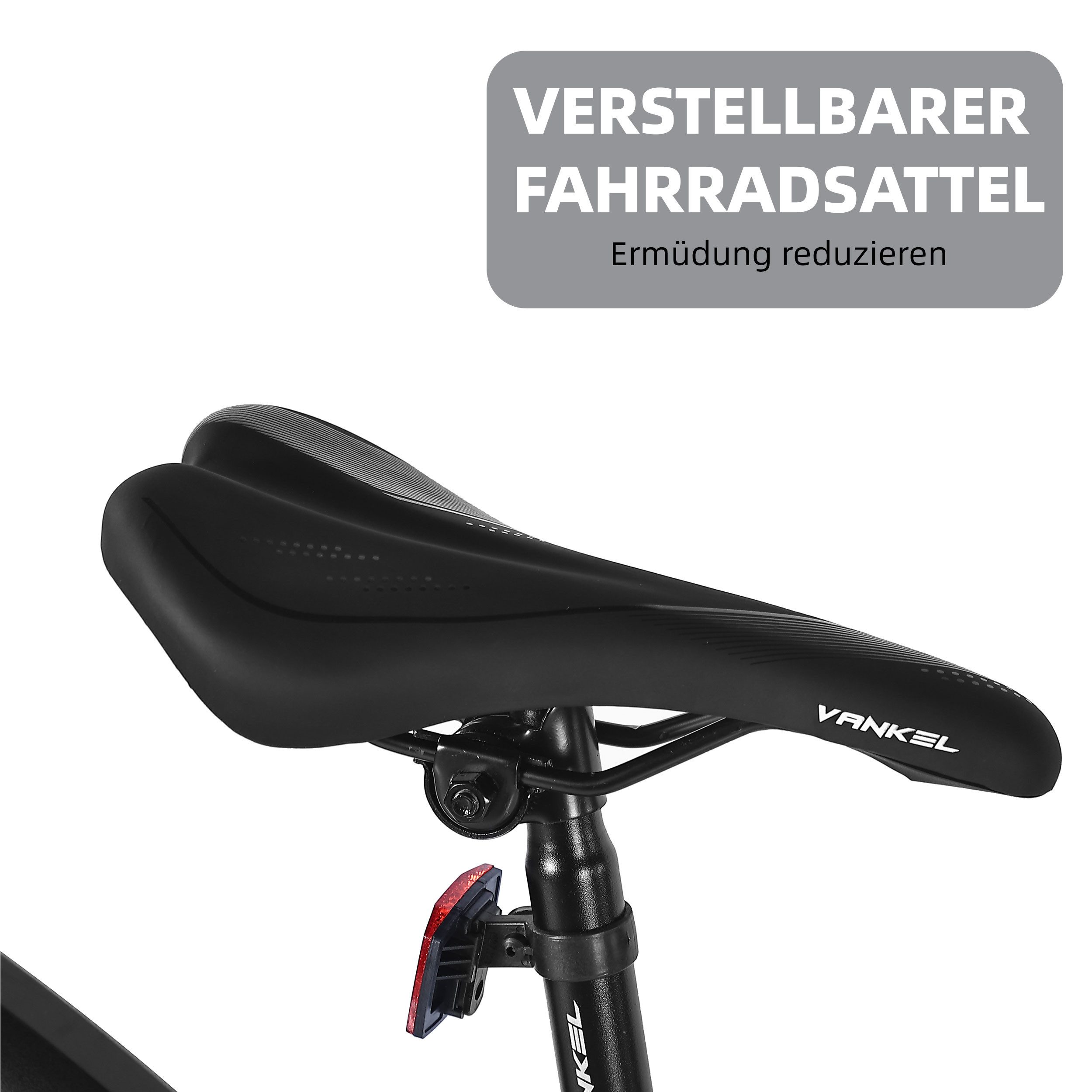 Vankel Mountainbike 29 Zoll MTB mit Aluminiumrahmen, geeignet für 165 cm-195 cm, 21 Gang, Hochwertige Alu-Rahmen, Fahrrad mit MTB Reifen und Sattel