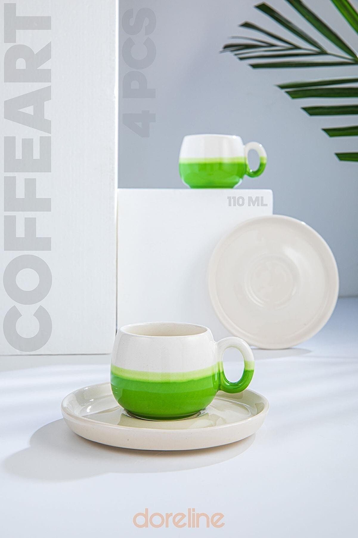 Hermia Concept Tasse DRL1117, Grün, Kaffeetassen, 100% Keramik