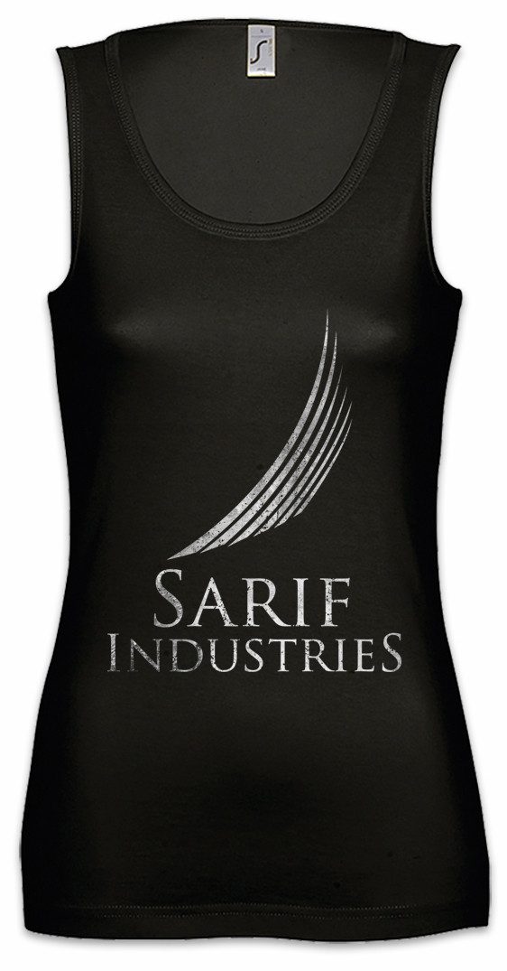 Tanktop Sarif Logo Ärmelloses Damen T-Shirt Firma Firmenlogo Game Company