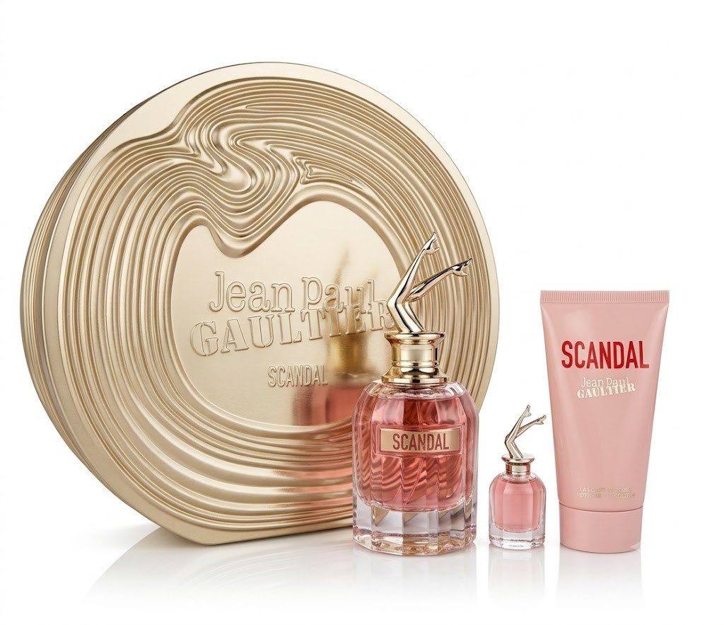 JEAN PAUL GAULTIER Duft-Set Jean Paul Gaultier Scandal Eau de Parfum 80ml + 6,5ml + BL 75ml, 1-tlg.
