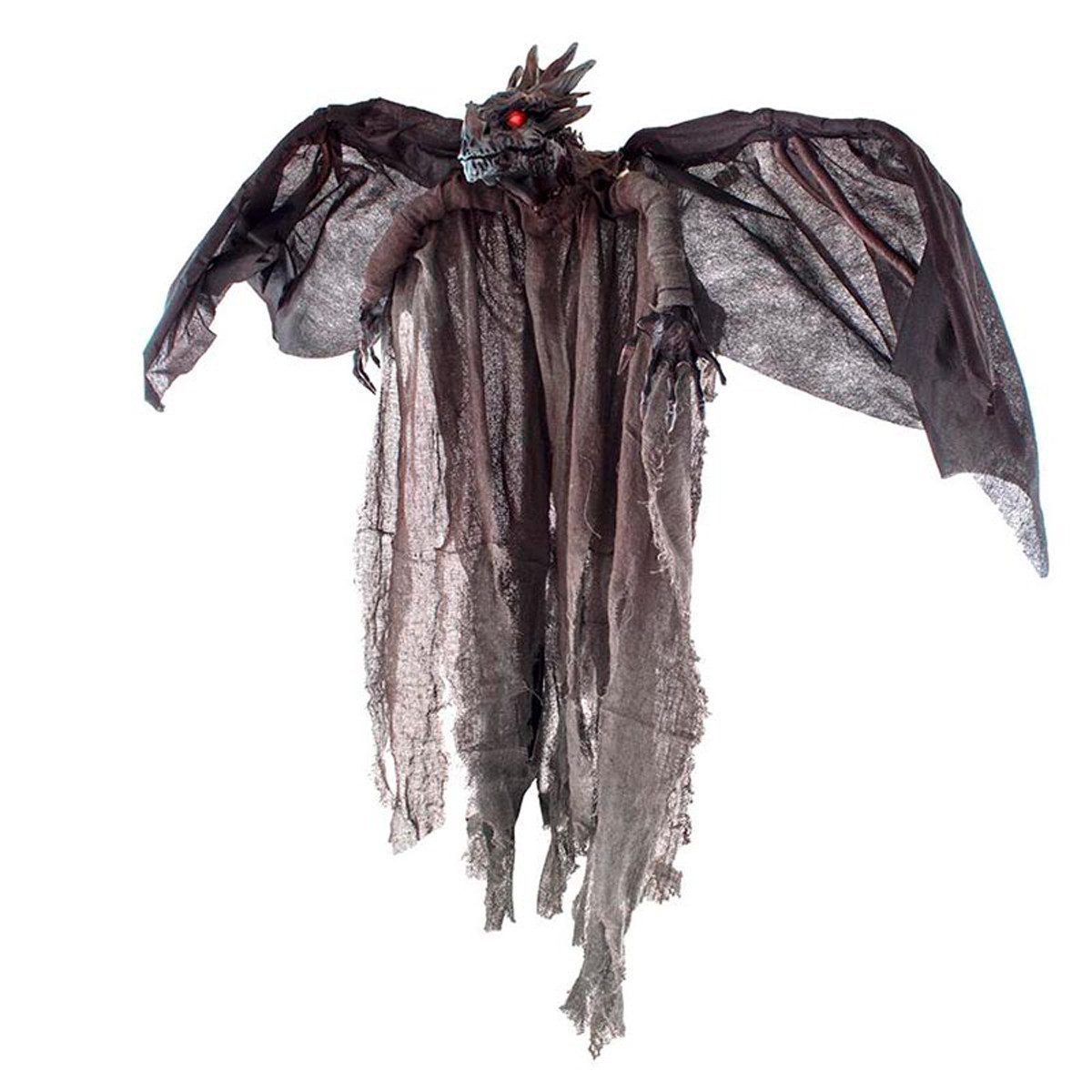Funny Fashion Dekoobjekt Hänge-Figur Drache 175 cm mit Licht & Sound, Die