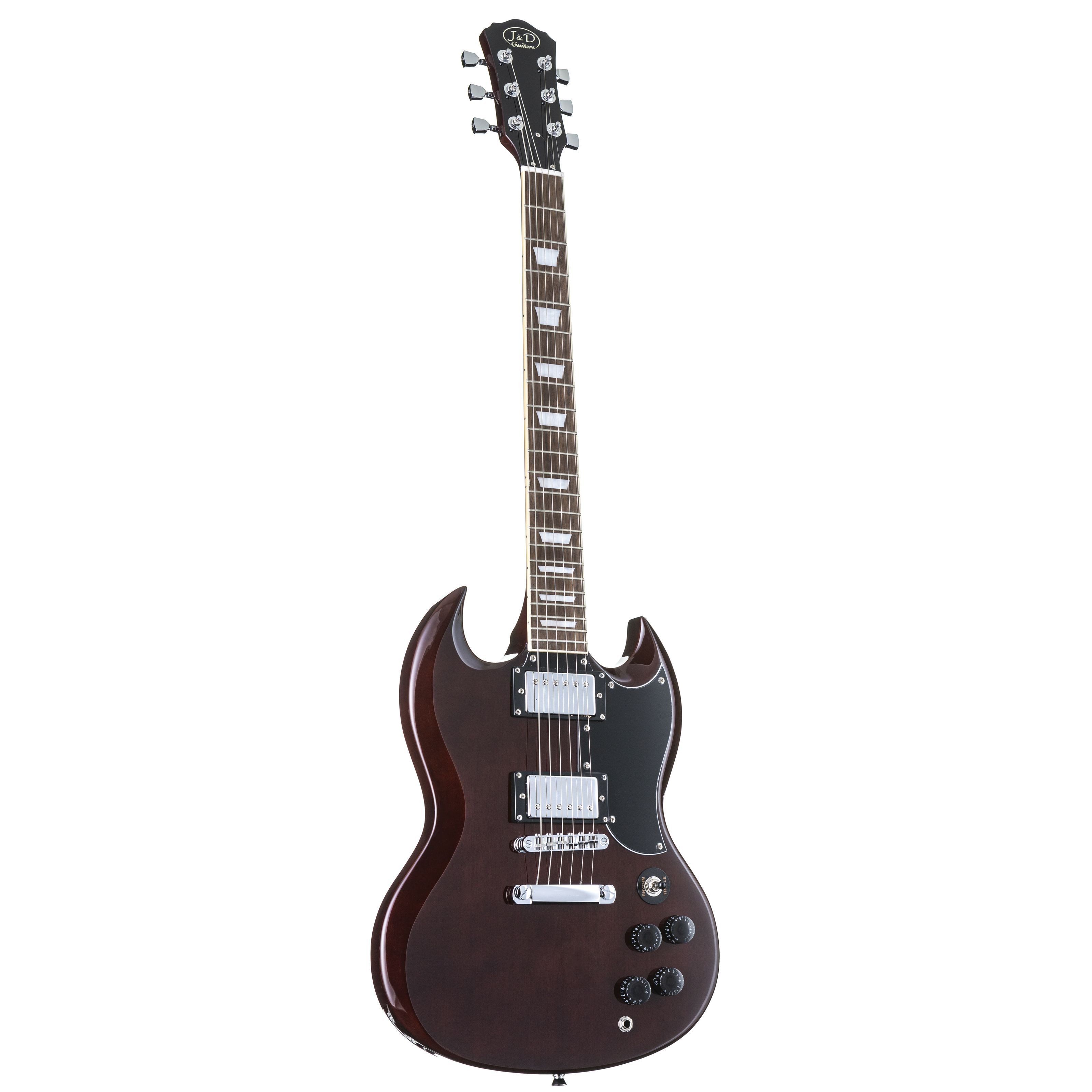 J & D E-Gitarre, E-Gitarren, Double Cut Modelle, GG1S II Brown - Double Cut Modelle
