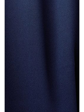 Esprit Collection Midikleid Crêpe-Kleid mit Laser-Cut-Details