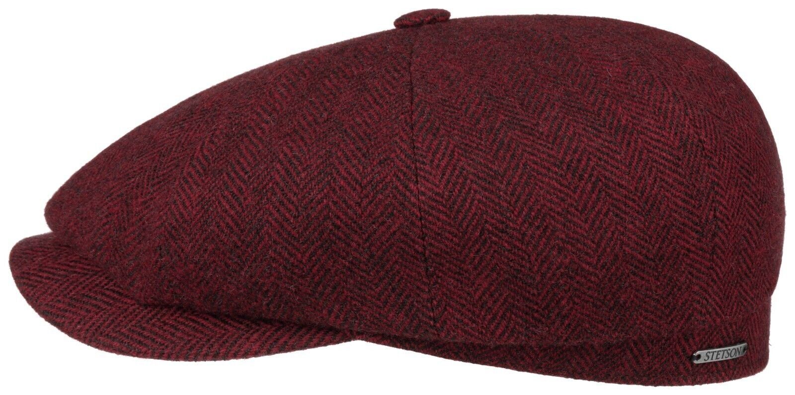 aus Classic Wool Stetson Hatteras Ballonmütze Rot Wolle