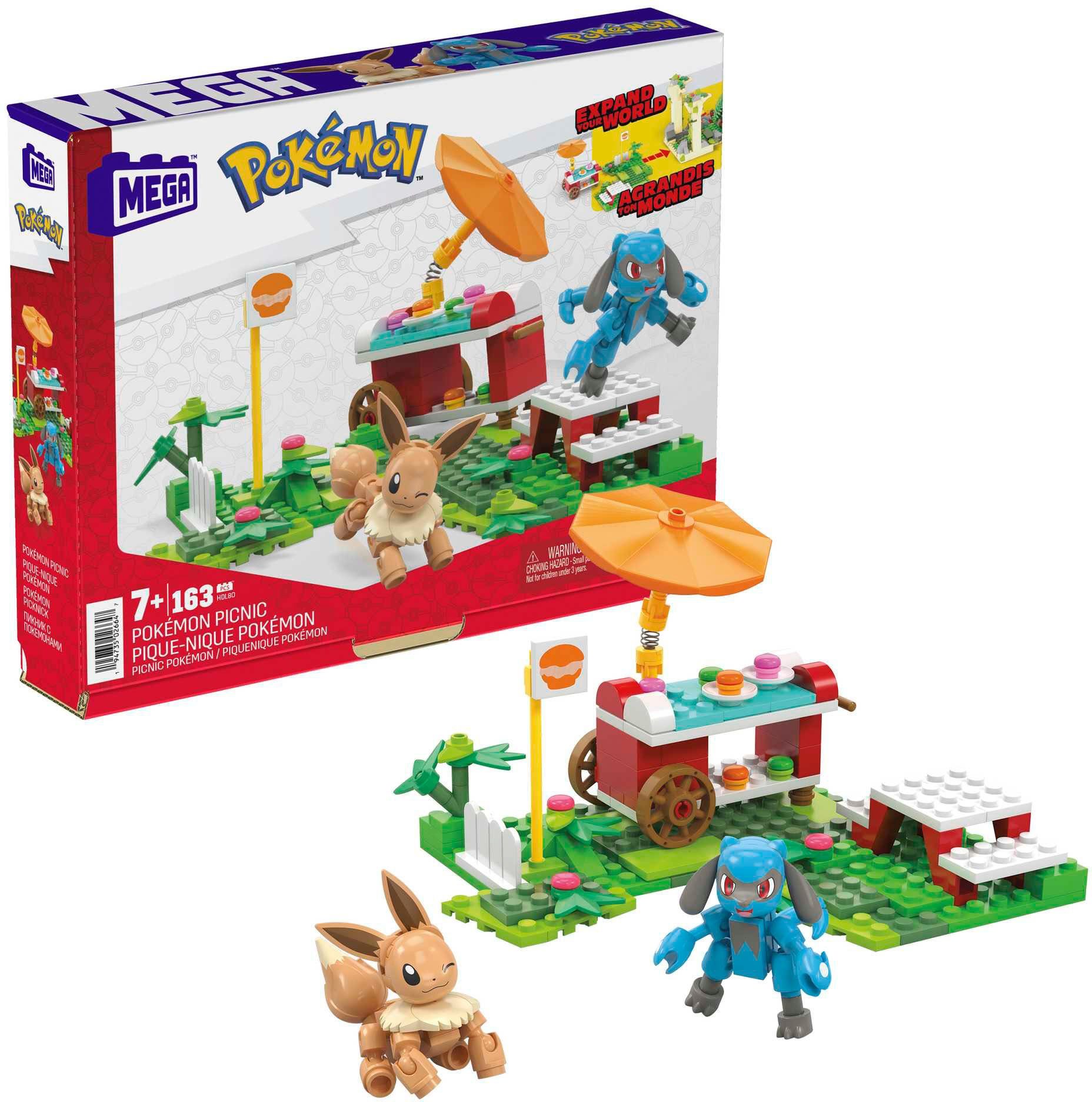 MEGA Konstruktions-Spielset Pokémon Picknick Abenteuer Bauset