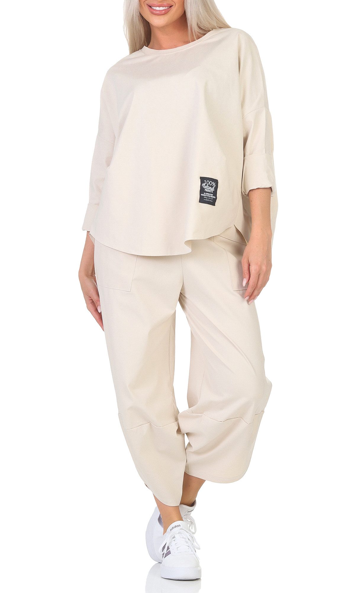 simaranda Jogginganzug Damen Jogginganzug 6171 36-42 Beige günstig online kaufen