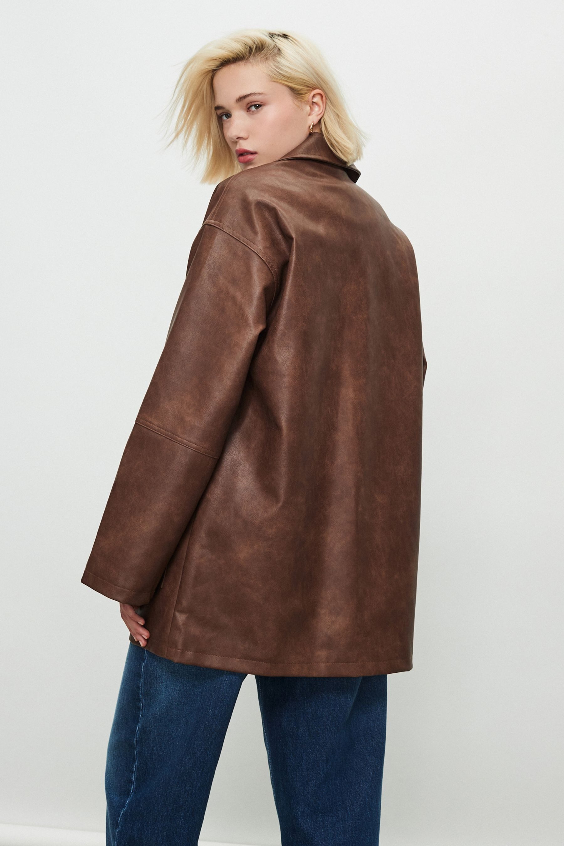 Next Lederjacke Kunstlederjacke (1-St) günstig online kaufen