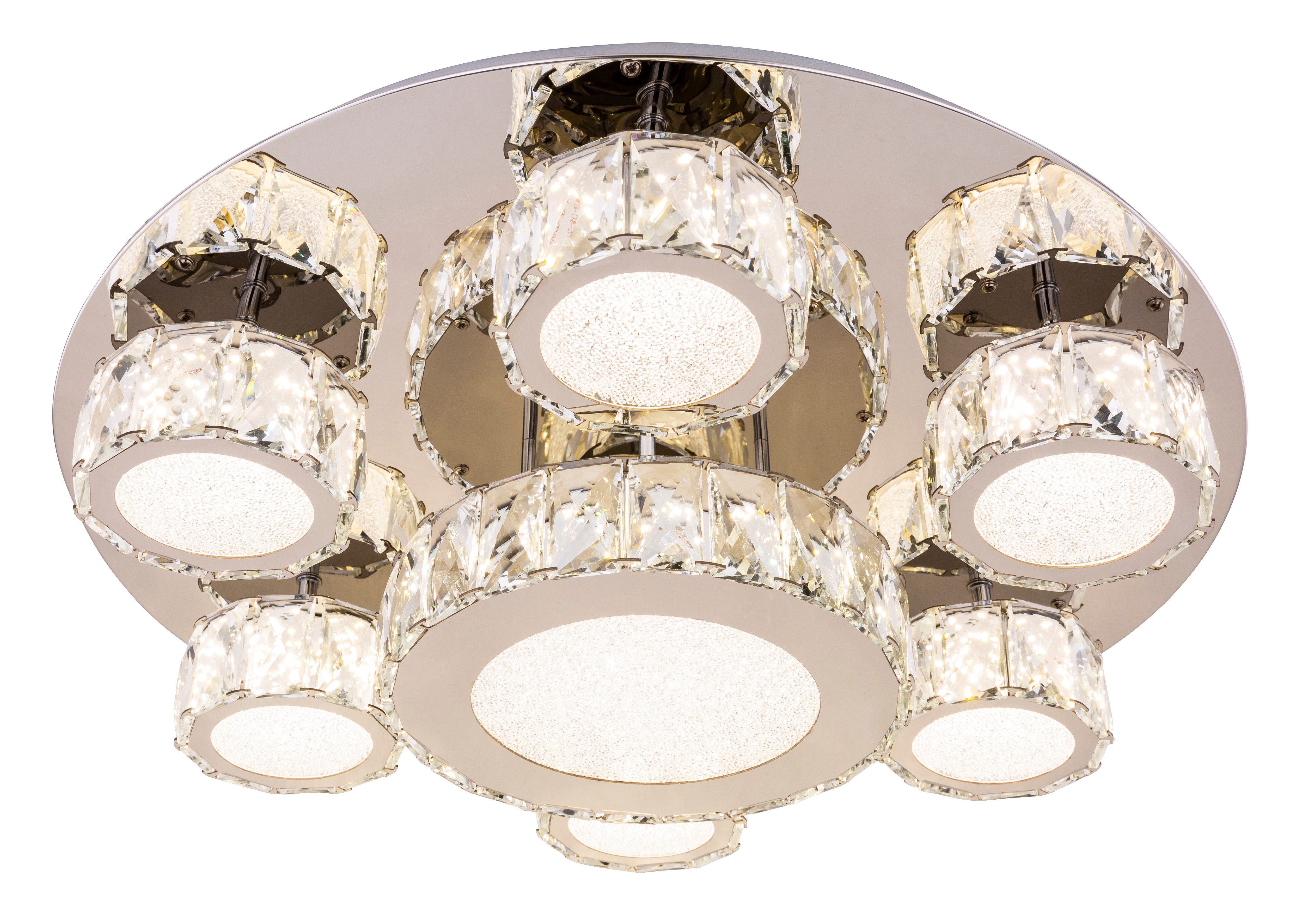 GLOBO LIGHTING LED Deckenleuchte AMUR, LED fest integriert, Tageslichtweiß, Deckenlampe/rund/Wohnzimmer/Schlafzimmer/modern