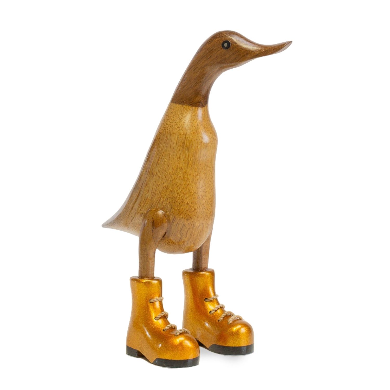 Rikmani Dekofigur Holzfigur Ente Stiefel - günstig online kaufen
