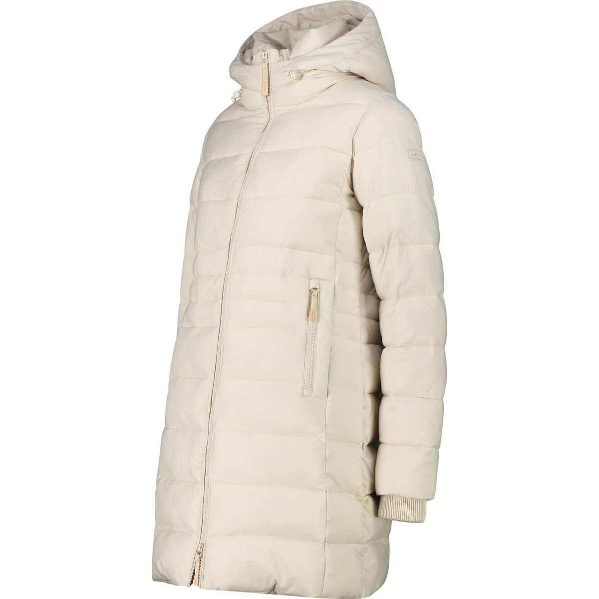 CMP Outdoorjacke Woman Coat Fix Hood Wärmeisolierender und wasserabweisender Mantel mit modernem urbanem