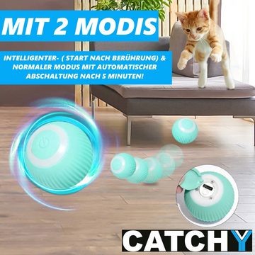 MAVURA Tier-Beschäftigungsspielzeug CATCHY Elektrisches Katzenspielzeug Spielball für Katzen, interaktives Spielzeug automatischer rollender Ball