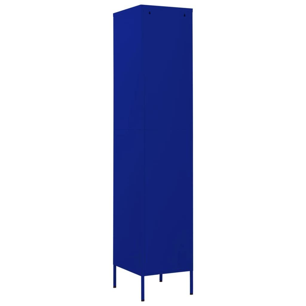 Stahl Marineblau Aktenschrank cm vidaXL Schließfachschrank 35x46x180