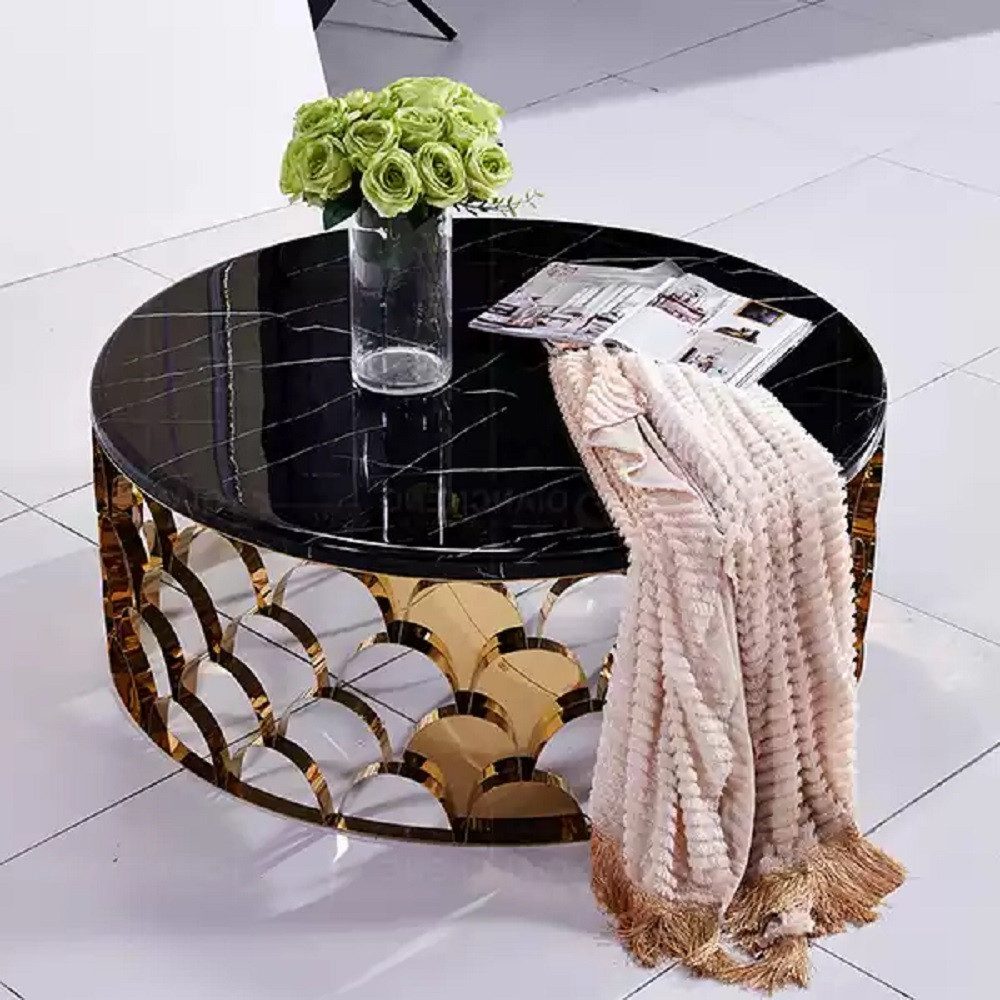Xlmoebel Couchtisch Moderner runder Couchtisch für das Wohnzimmer Sofort (1x Couchtisch)