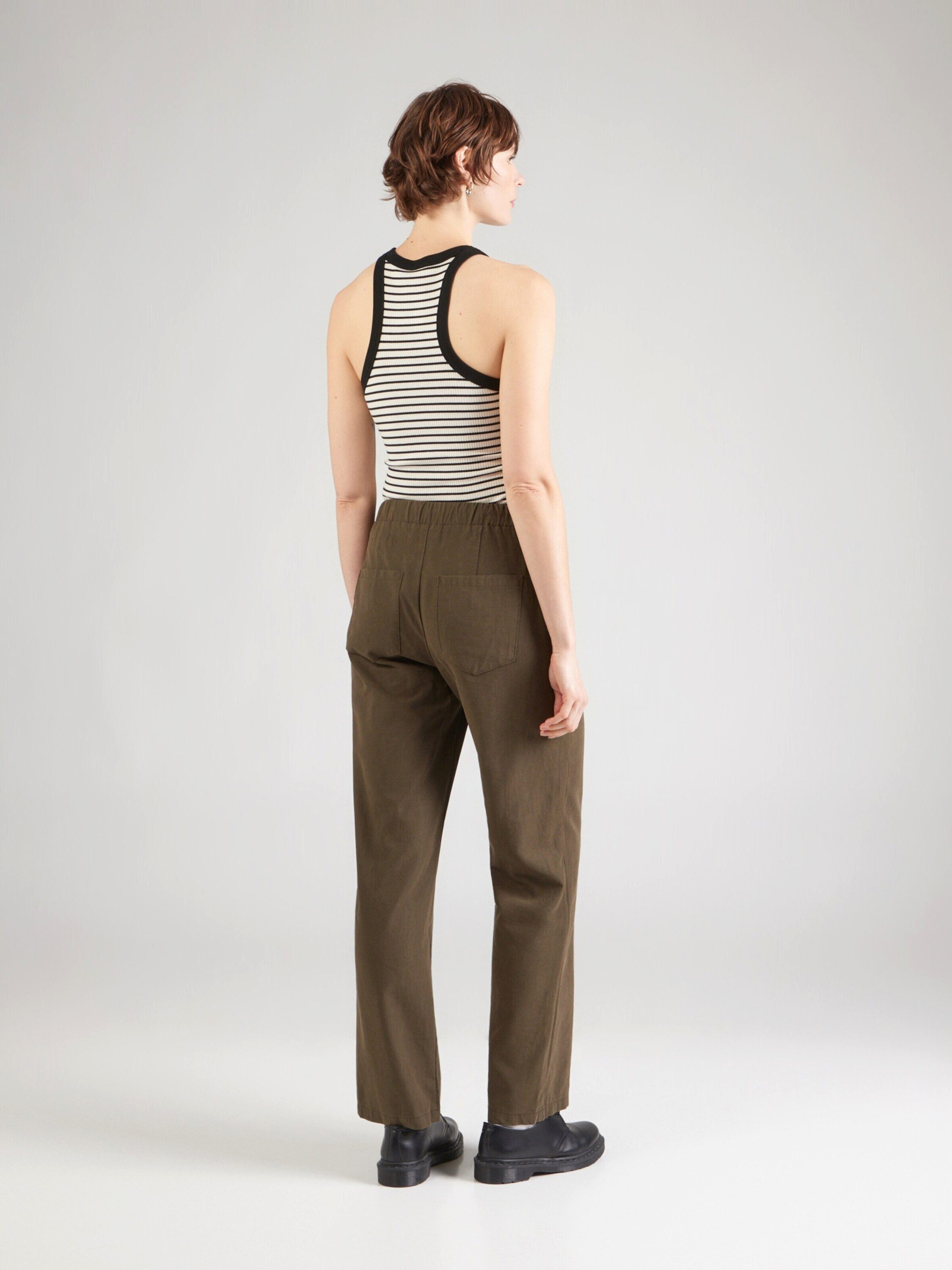 Monari Stoffhose (1-tlg) Drapiert/gerafft