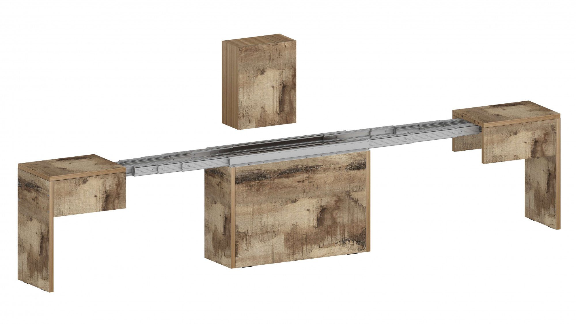 INOSIGN Sitzbank Praktika, Sitzbank, Bank (1-St), mit Auszugsfunktion, ausziehbar von 66 auf 290 cm