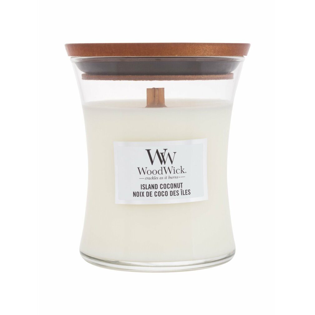 Woodwick Duftkerze Scented candle vase Island Coconut 275 g
