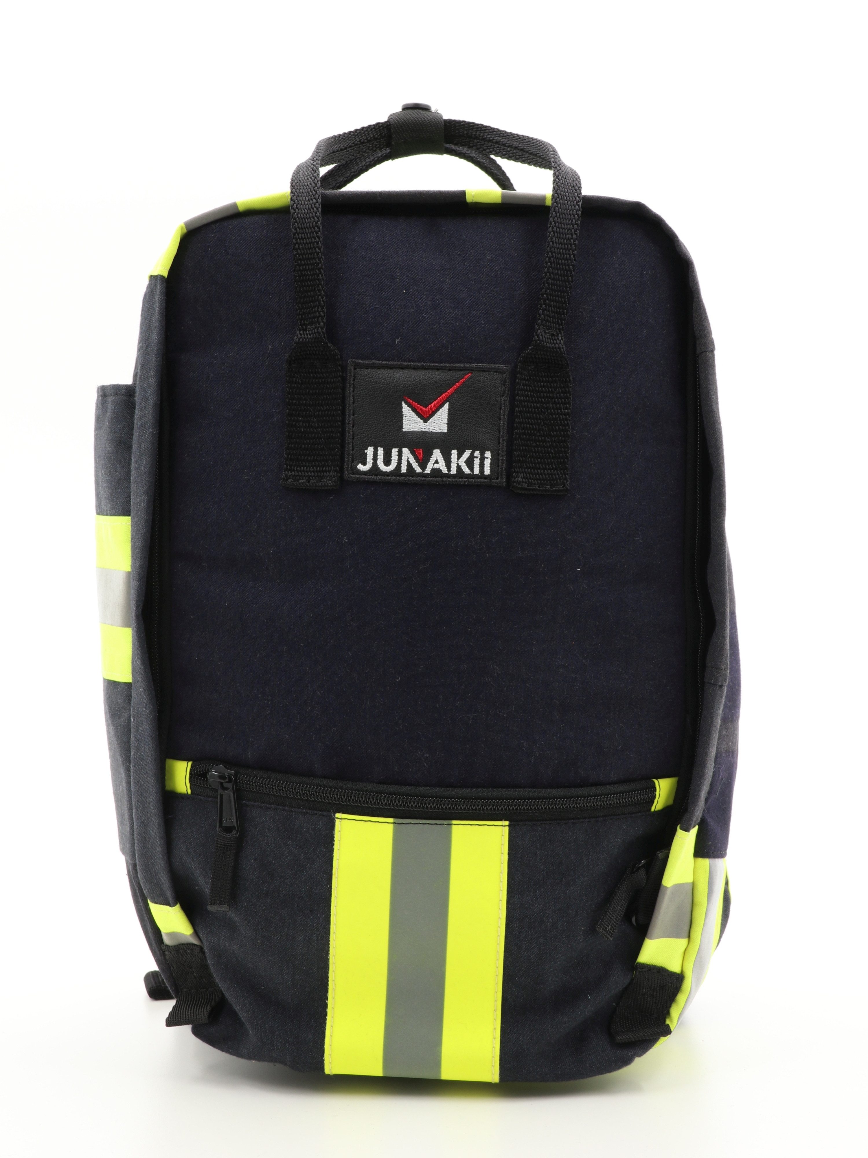 JUNAKii Laptoprucksack, Upcycling, Unikat, Europa, nachhaltig, robust, funktional, Freizeit