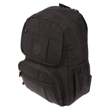 Christian Wippermann Cityrucksack Großer Damen Rucksack City Tasche Bag Handgepäck Elegant (1-tlg), City-Rucksack