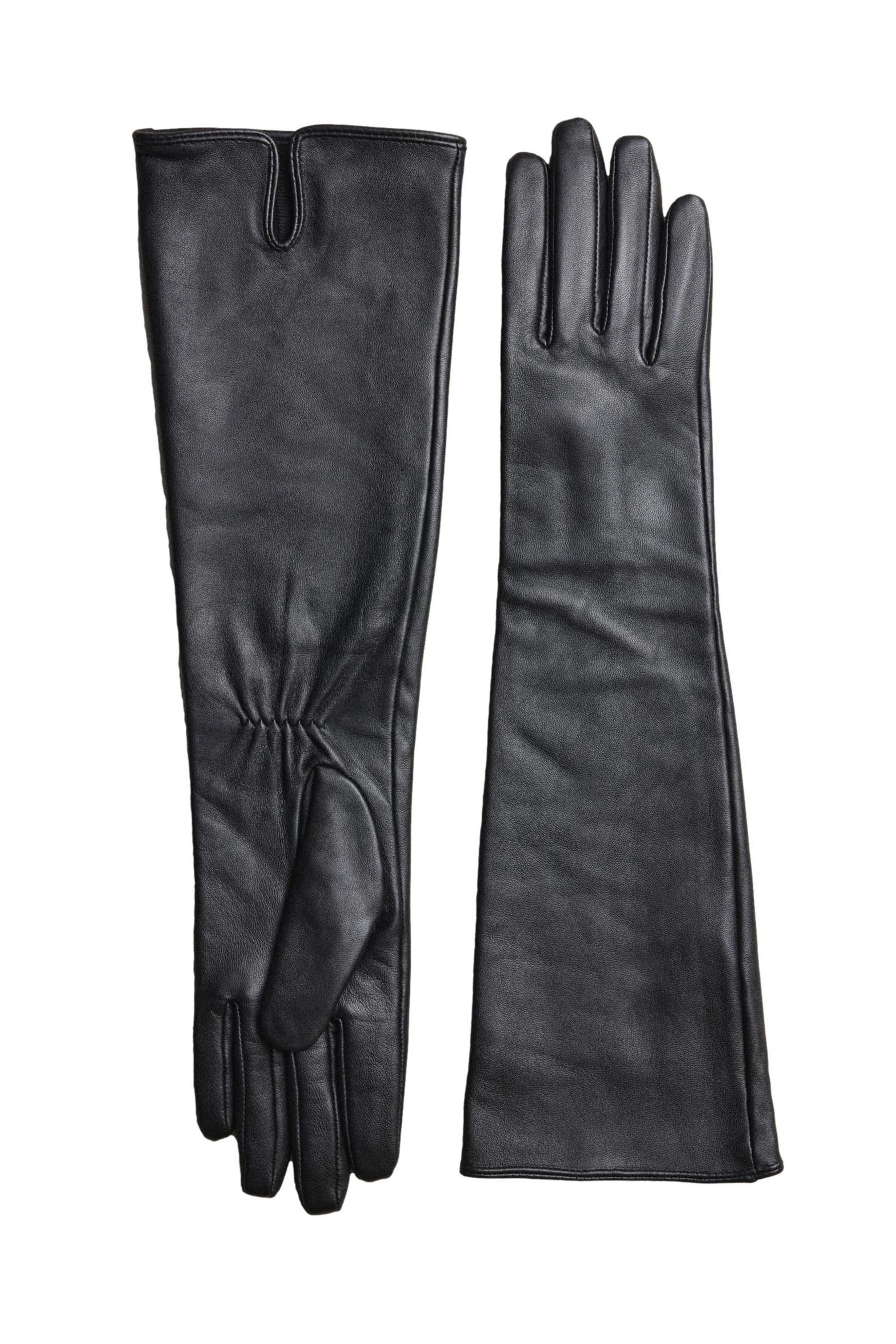 Next Lederhandschuhe N. Premium lange Handschuhe aus Leder (1-St)