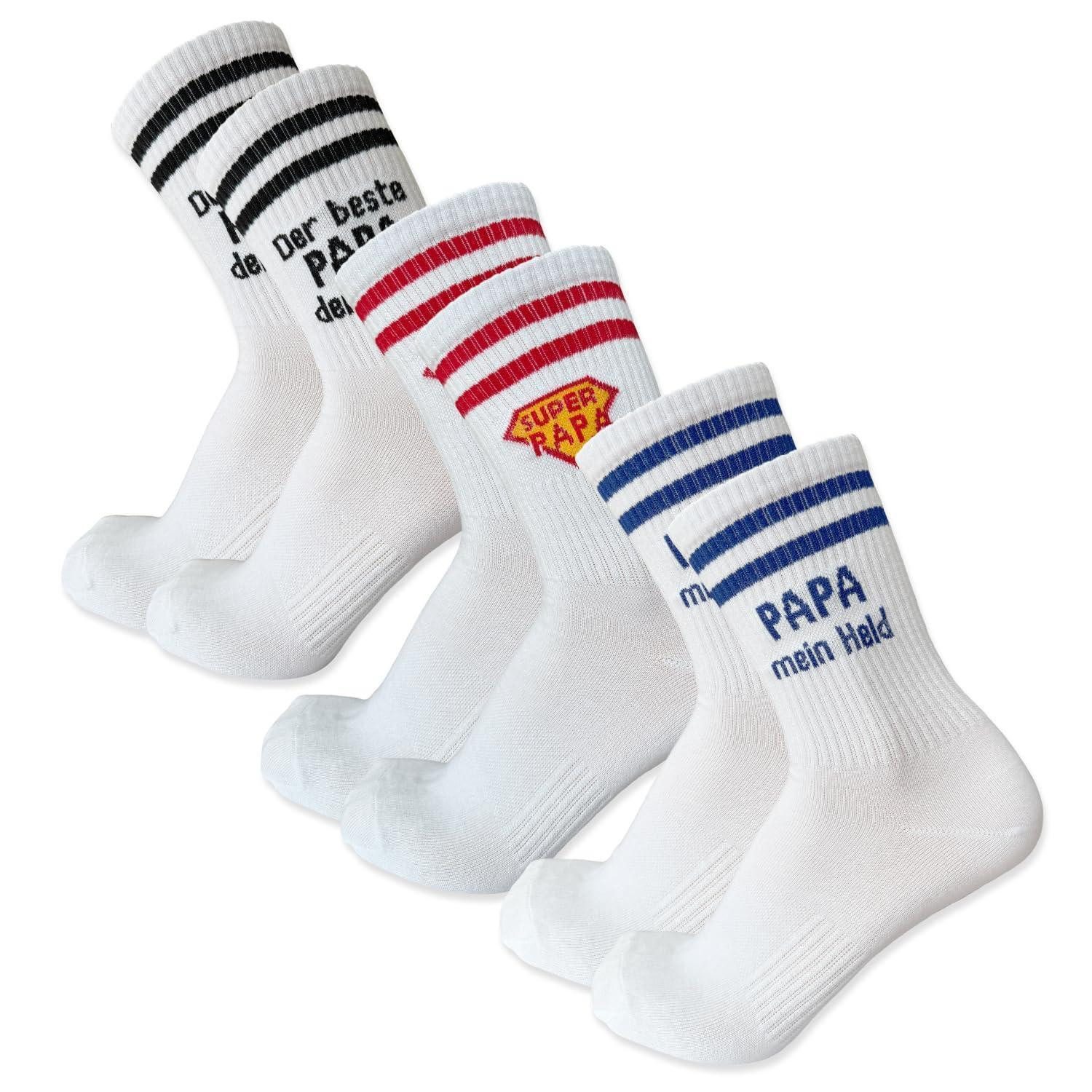LuxusKollektion Socken Socken 3er Pack Papa Geschenkset 39-46
