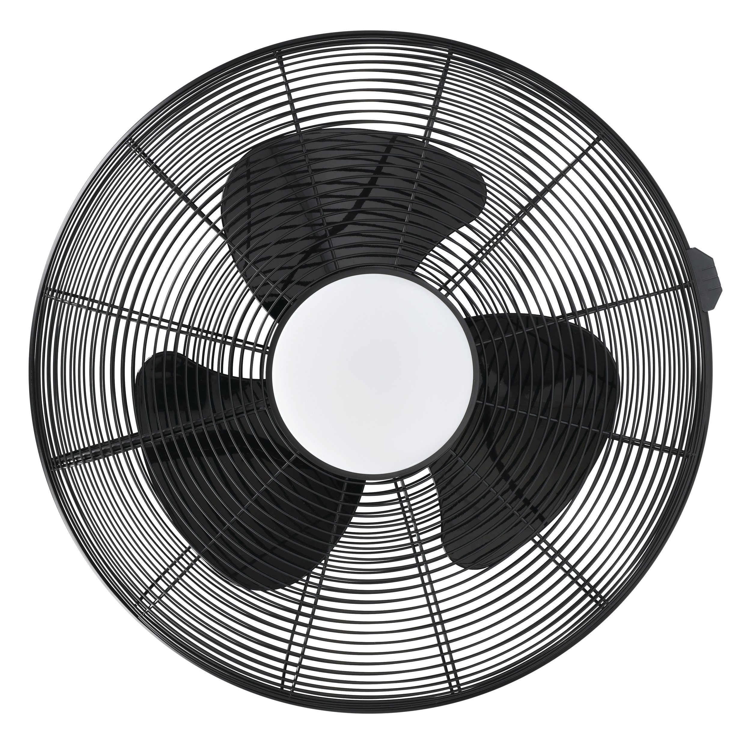 EGLO Deckenventilator Igeldo, Ventilator - H46 x Ø53 cm - schwarz-matt - 15W inkl.