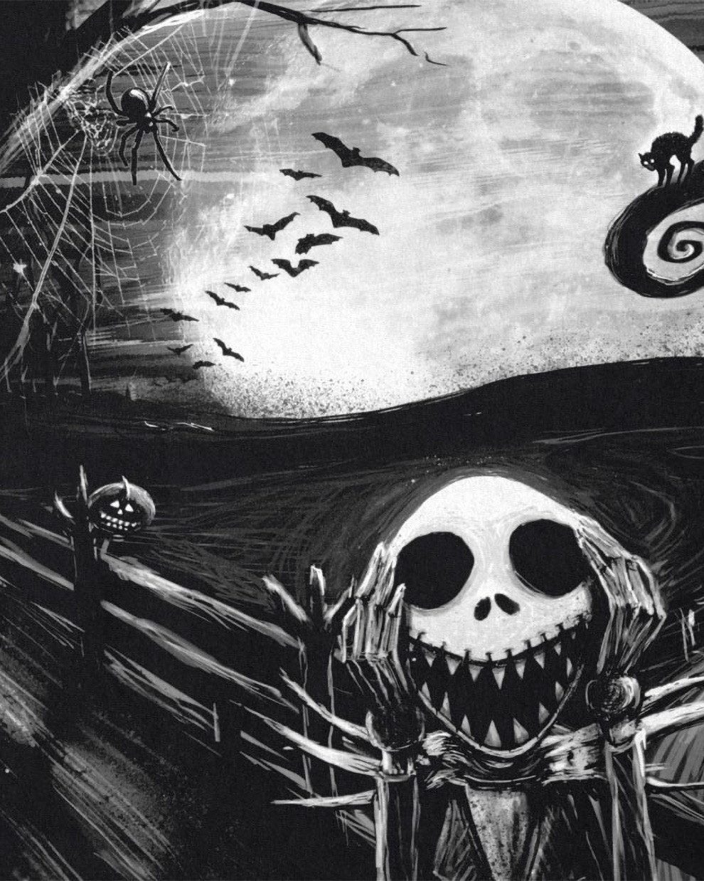 style3 T-Shirt Munch Nightmare jack skellington schrei christmas before bur günstig online kaufen
