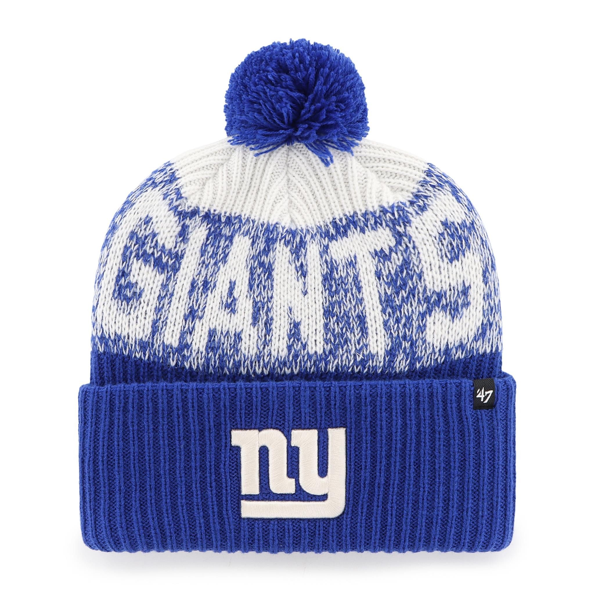 '47 Brand Bommelmütze '47 Brand NFL Beanie Bone Chill '47 Cuff Knit New York Giants Royal (Beanie, Beanie, Bommelmütze) Bommel