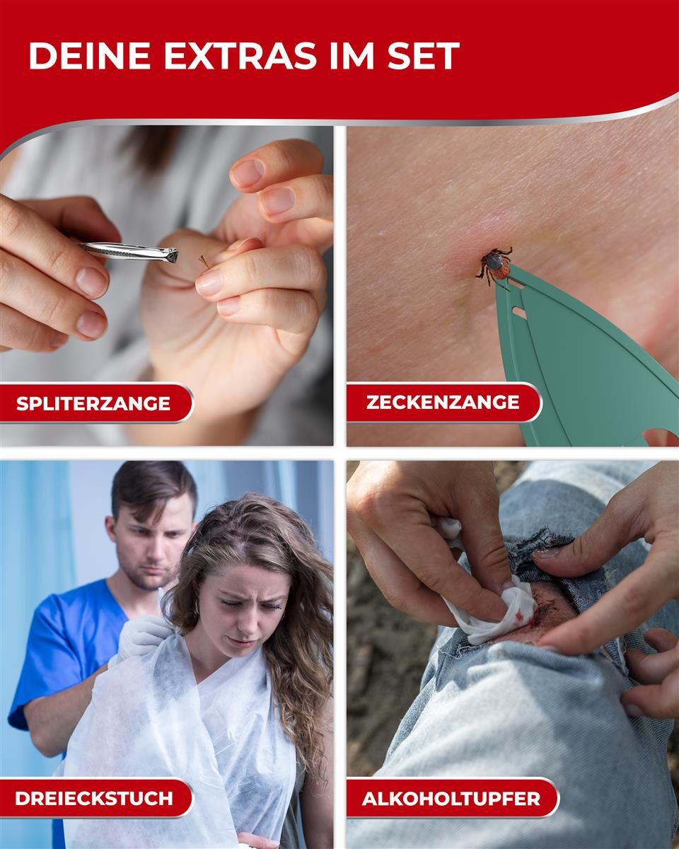 Alpenwert Erste-Hilfe-Set Erste-Hilfe-Set Traveller DIN 13167, Erste Hilfe Set Outdoor