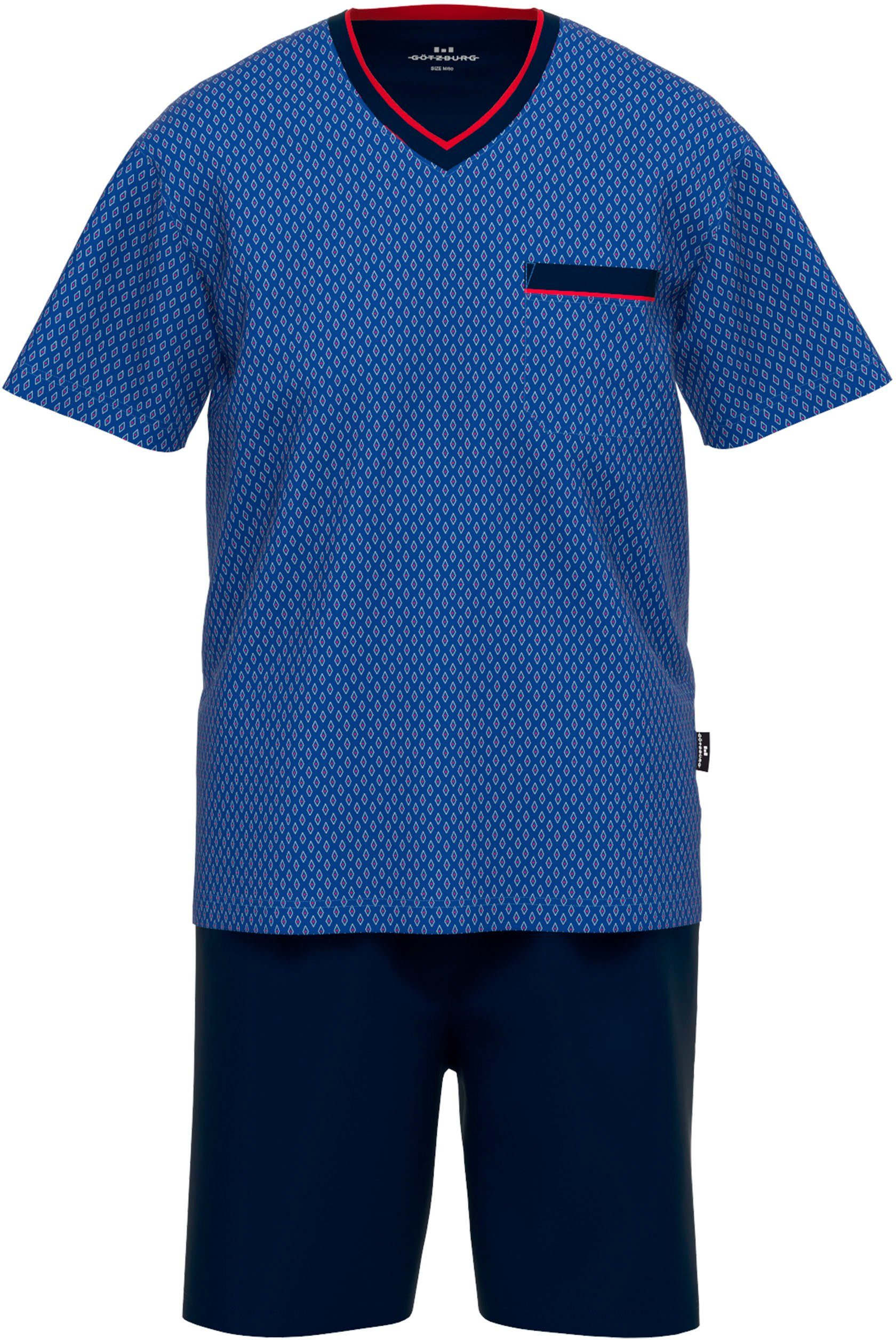 GÖTZBURG Shorty Manhattan (2 tlg) Kurzarm, V-Ausschnitt, kurze Hose, Baumwo günstig online kaufen