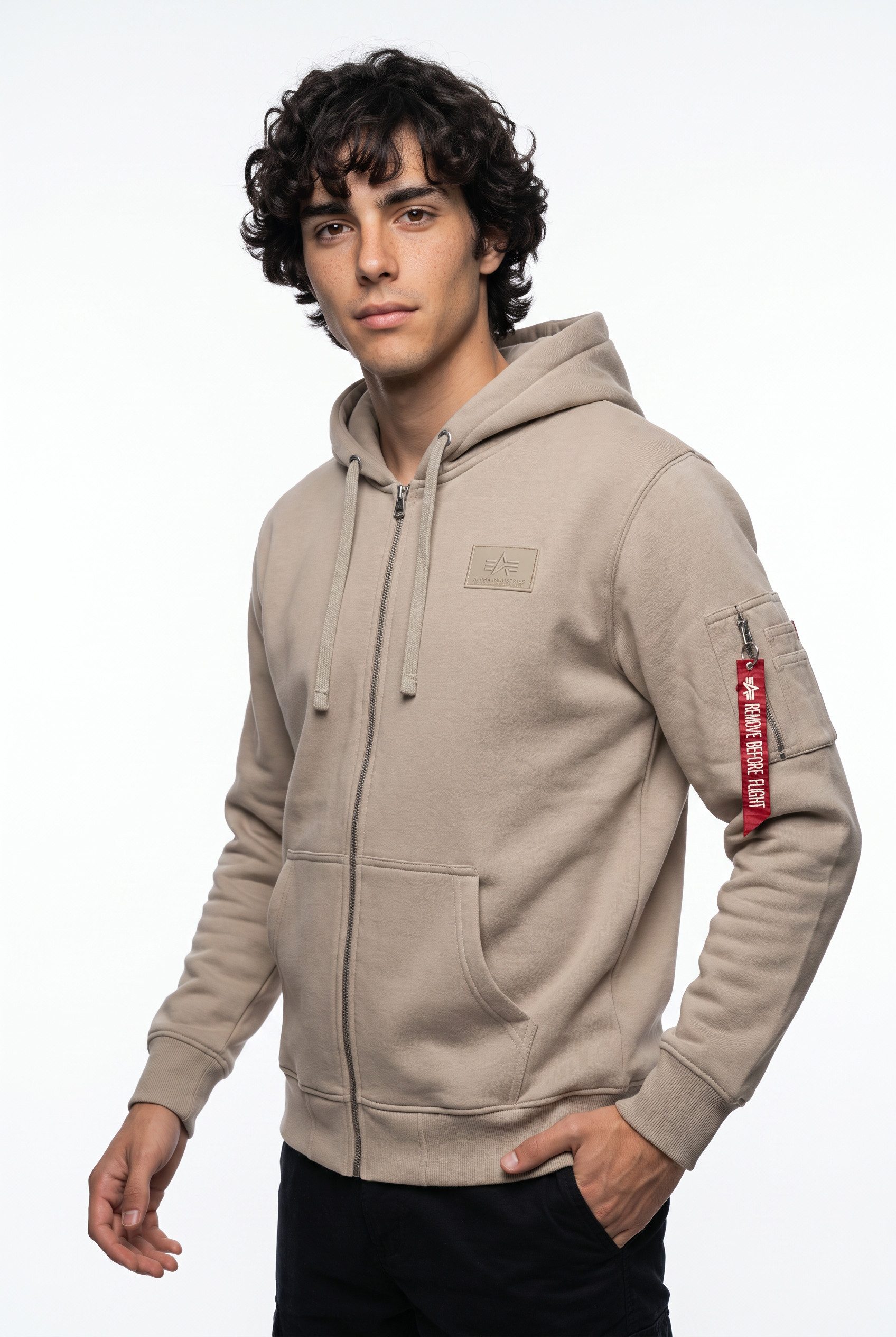 Alpha Industries Kapuzensweatjacke Back Print Zip Hoody