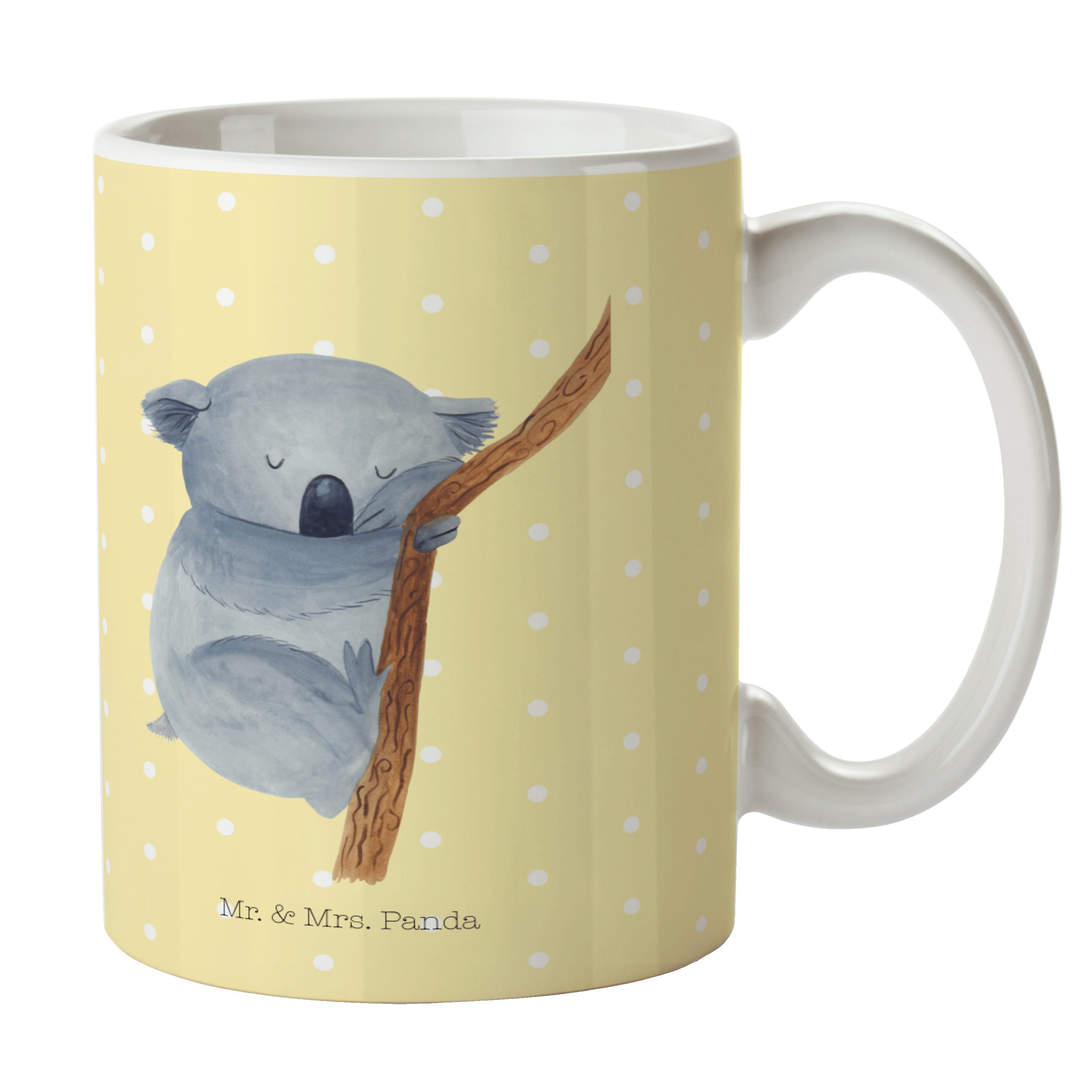 Gelb Mr. Tasse T, Mrs. Koalabär Kaffeetasse, Panda Keramik - & Laune, Pastell Gute Geschenk, Tasse, -