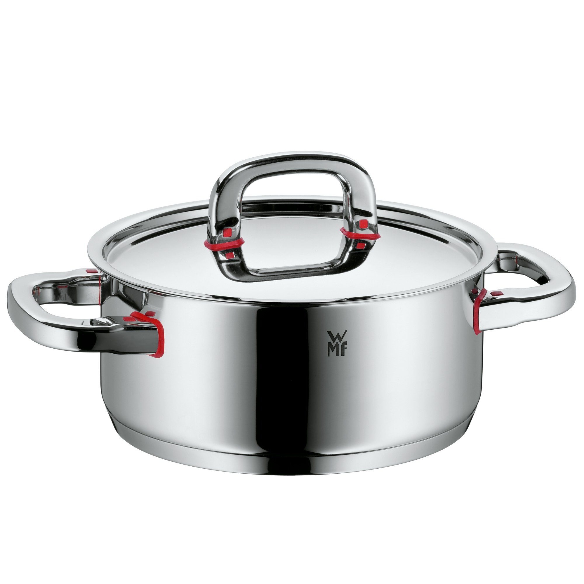 WMF Bratentopf Premium One, Cromargan Edelstahl rostfrei 18/10 (1x Bratentopf mit Deckel 20 cm (Volumen 2,5l, Höhe 8,5 cm) - optimal für Herdplatten mit Ø 18 cm, 1-tlg., 1x Bratentopf
