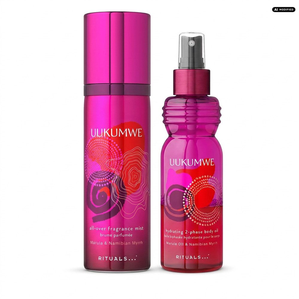 Rituals Gesichts- und Körperspray Rituals Uukumwe Fragrance Mist und Body Oil Pflege Duo, Alkoholfreies Duftspray und 2-Phasen-Öl im ergänzenden Pflegeduo