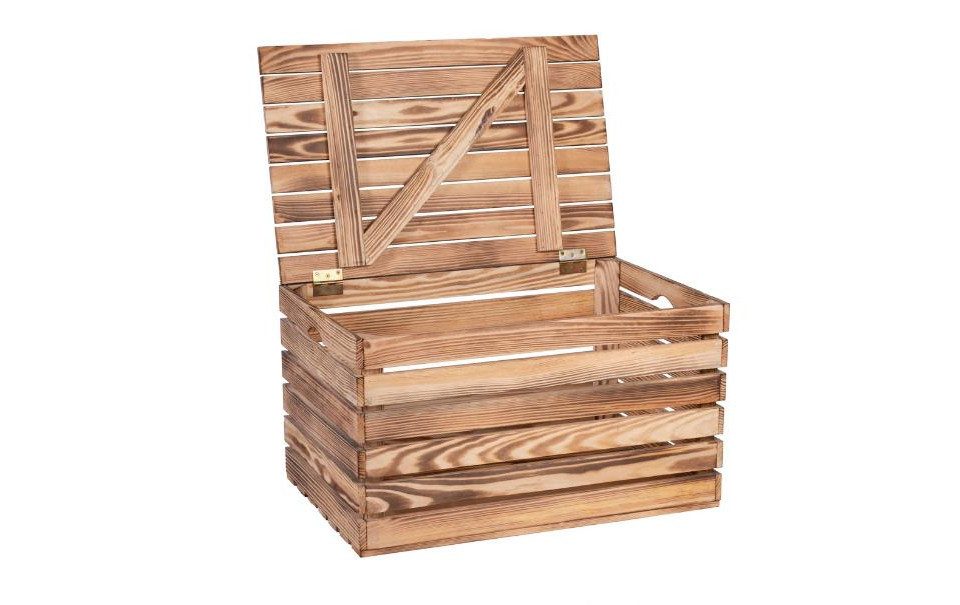 iWerk Aufbewahrungskorb iwerk Aufbewahrungstruhe geflammt, 50x37x30 cm