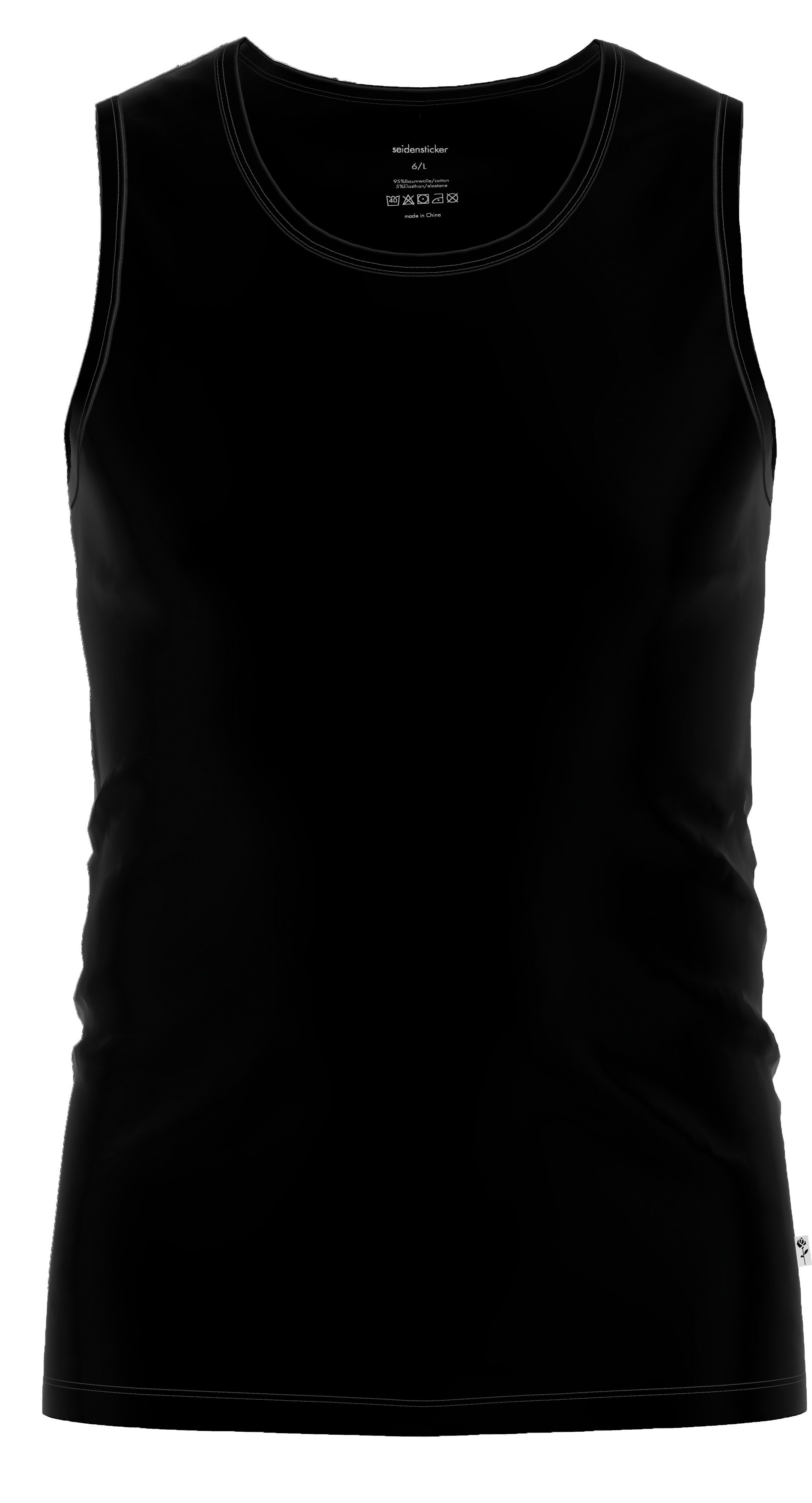 seidensticker Unterhemd Tank Top (4er Vorteilspack) Single Jersey Qualität