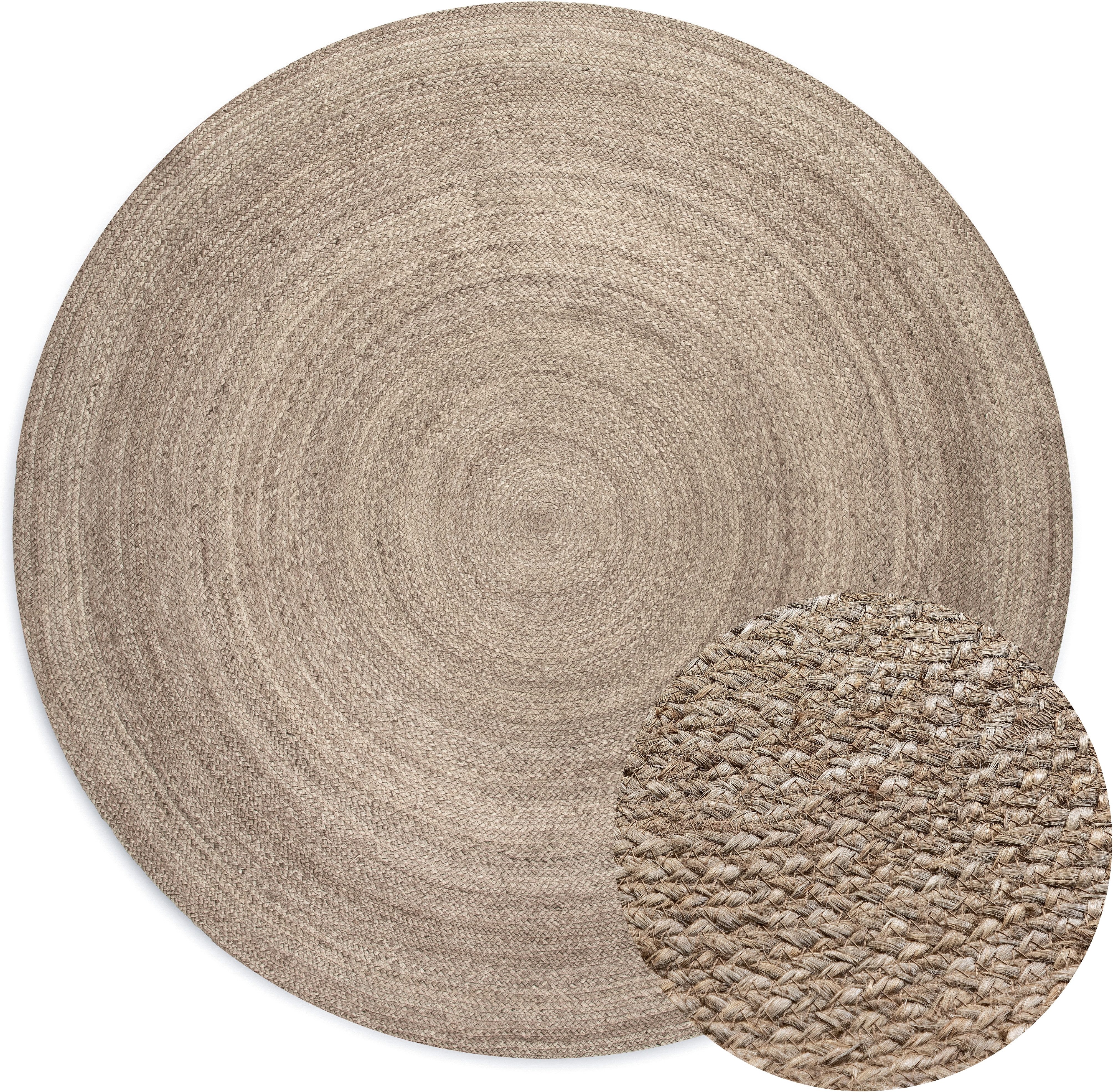 HANSE Home Teppich Rangpur Juteteppich, in rund und oval, oval, Höhe: 10 mm, handgewebt, 100% Jute, Natur, Wohnzimmer, Flur, Boho, Skandi