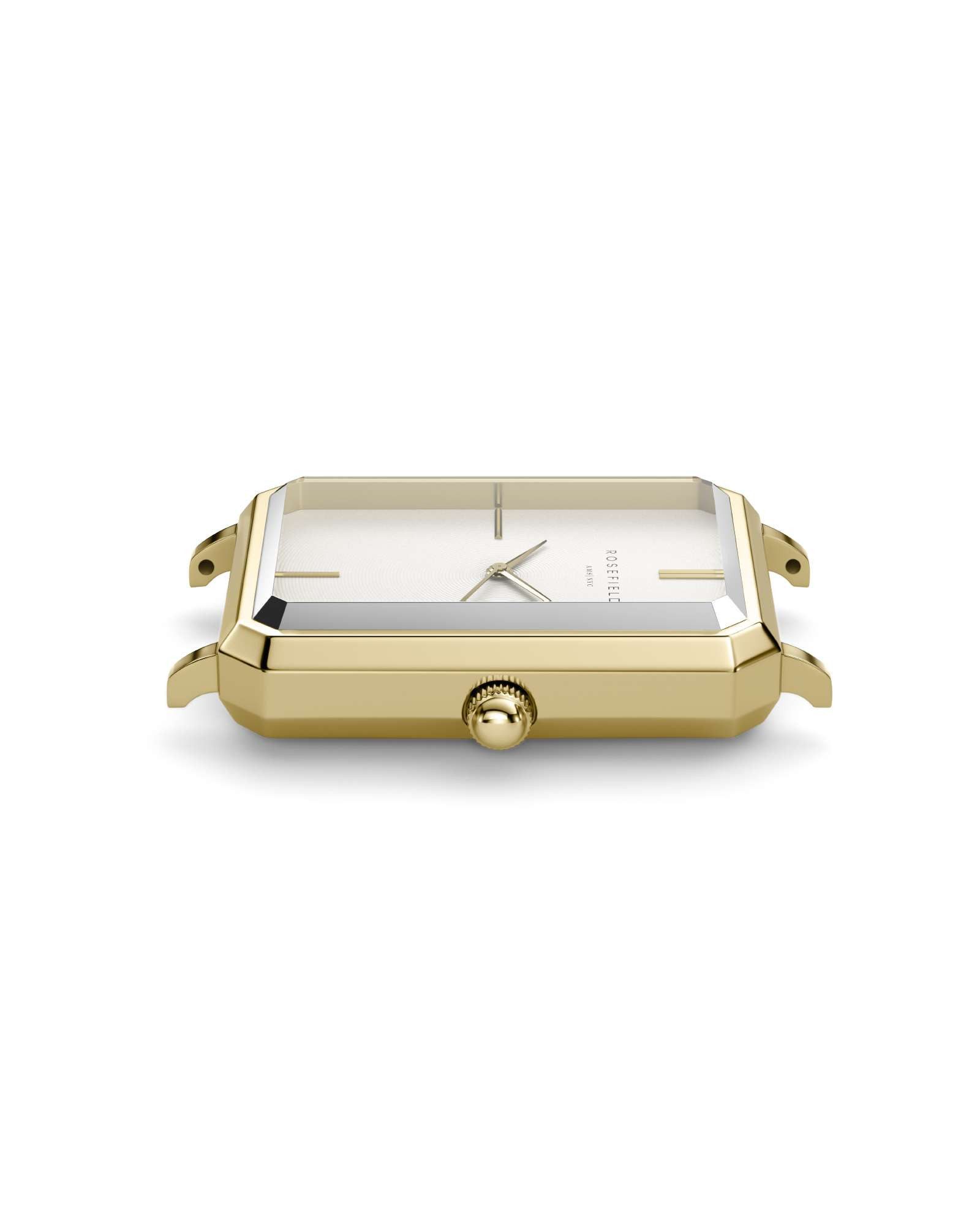 ROSEFIELD Quarzuhr ROSEFIELD Damenuhr Octagon 29mm Goldfarben