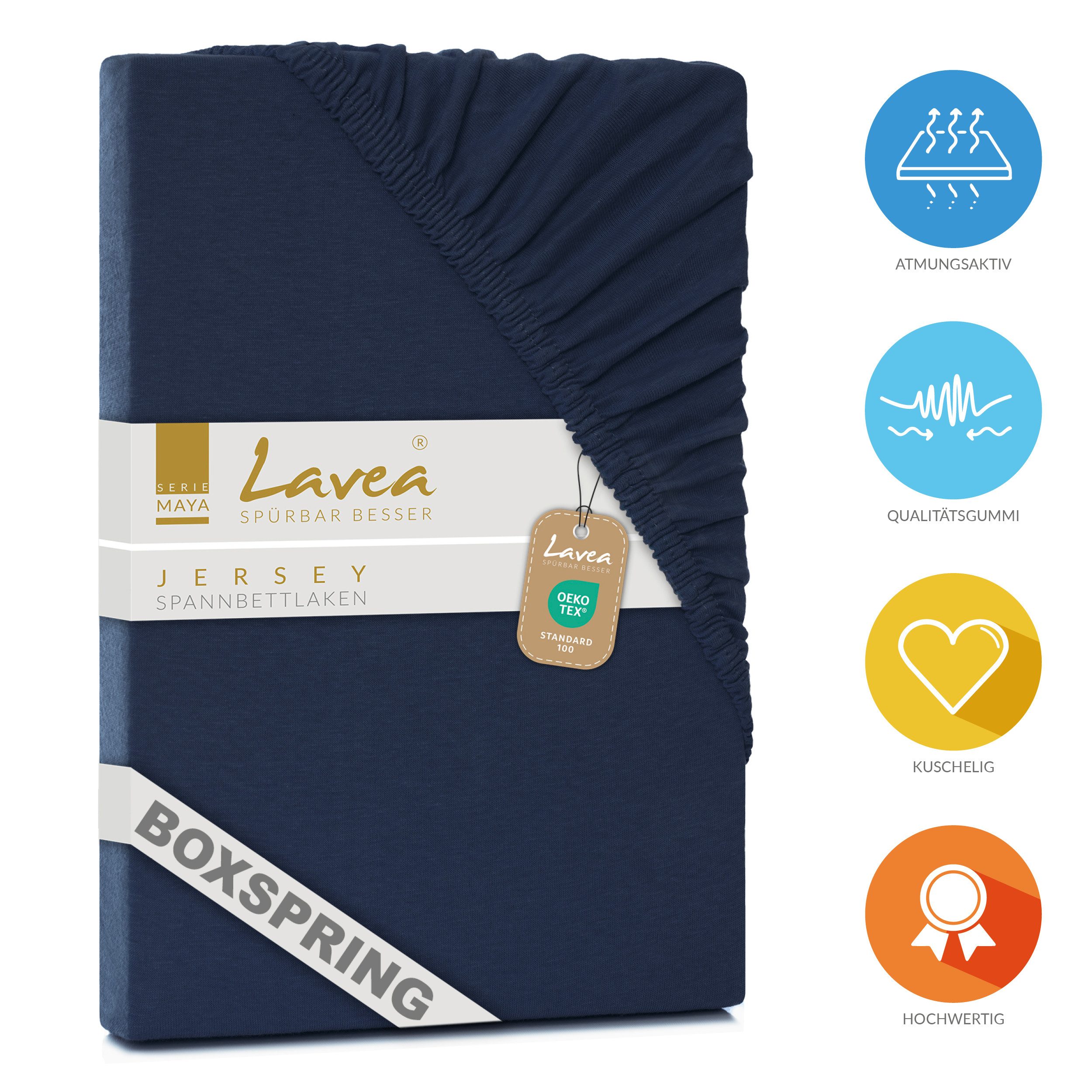 Lavea Spannbettlaken Bettlaken Maya, 180x200cm, 200x200cm, 140x200cm, 160x2 günstig online kaufen