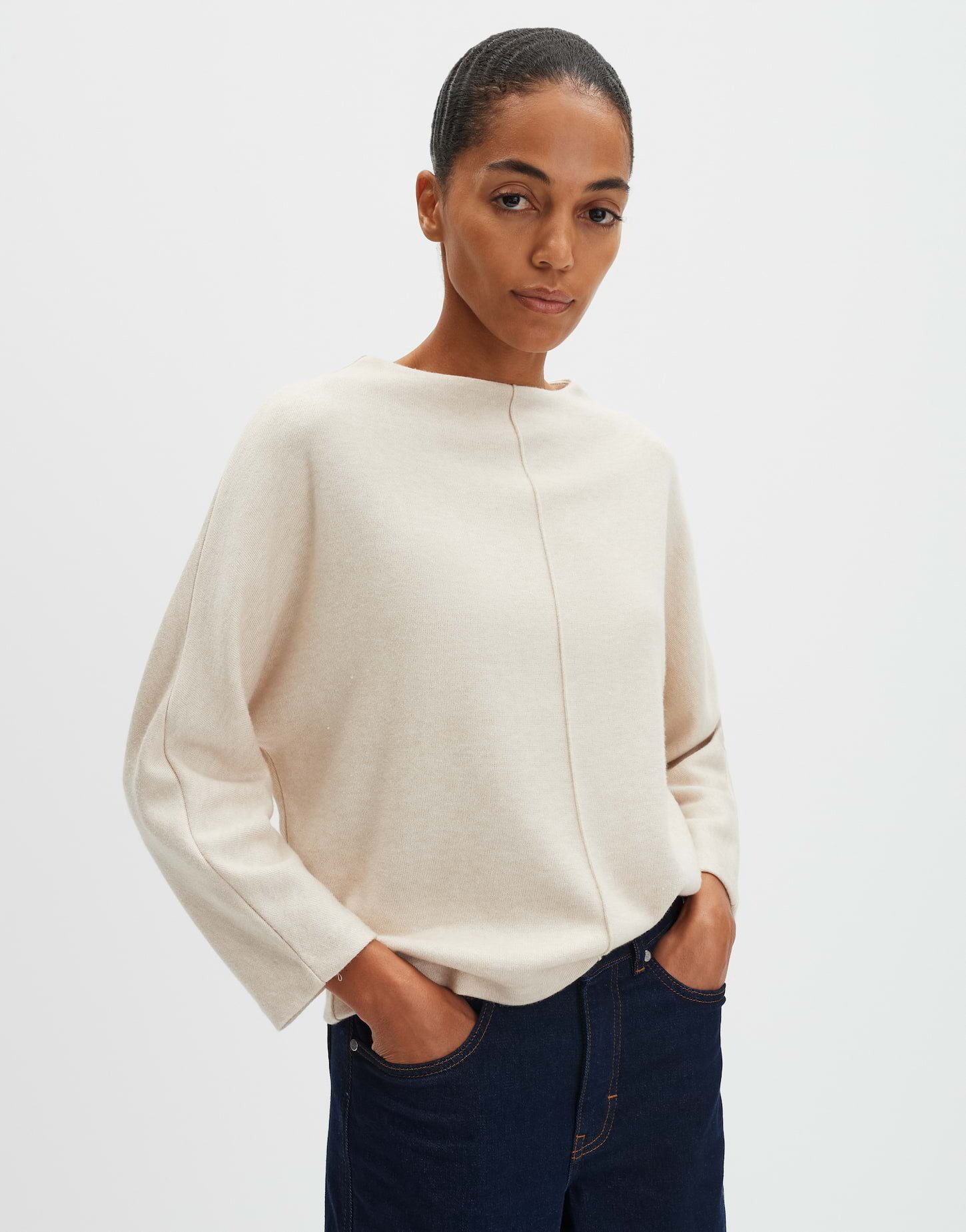 someday Sweatshirt URIEKE Regular im Viskosemix lockere Passform, gerader S günstig online kaufen