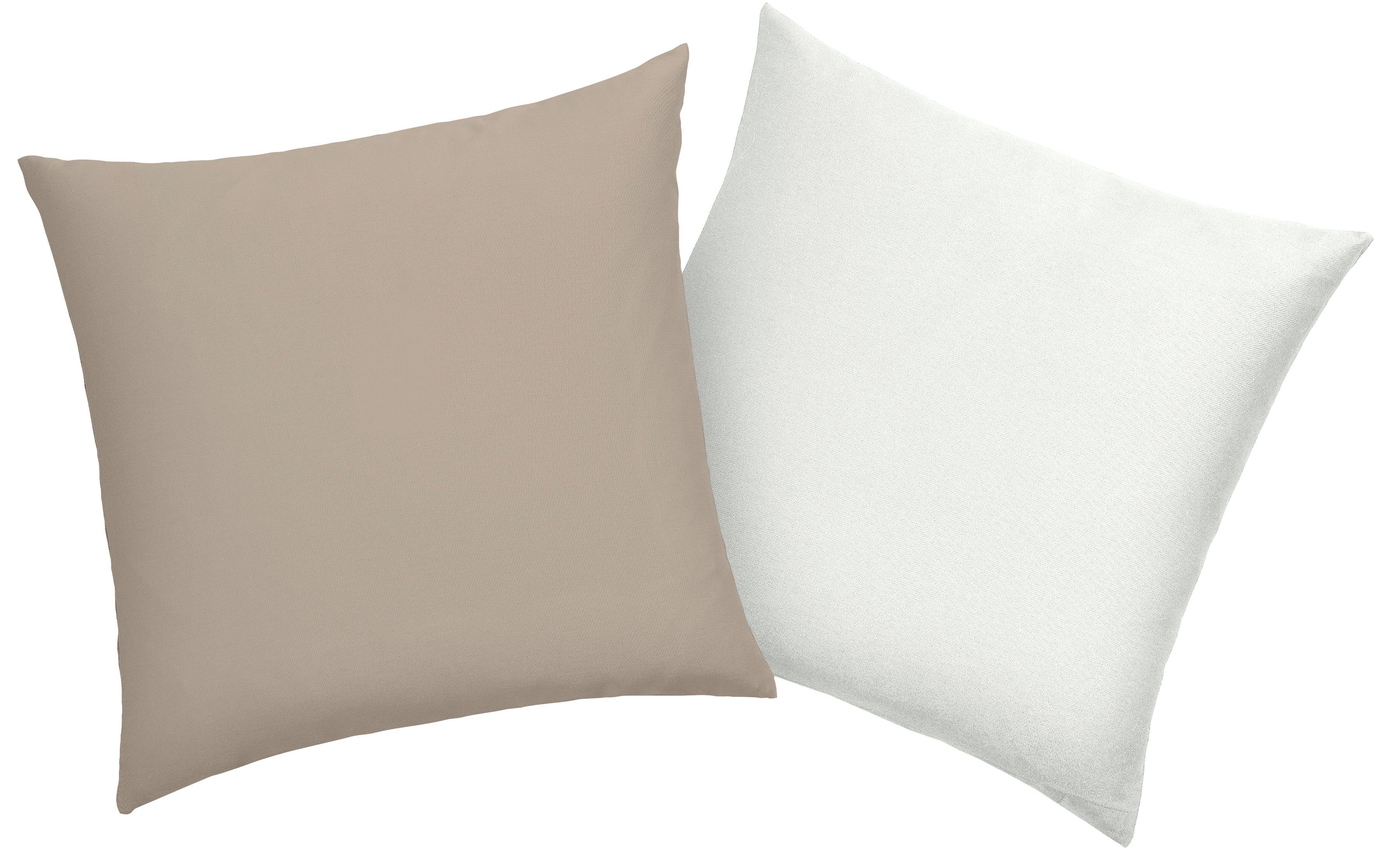 OTTO home Kissenbezug DESNER2 100% Microfaser, extra weich, allergikerfreundlich, (2 Stück), uni Kissenhülle in Wendeoptik, schnell trocknend, pflegeleicht