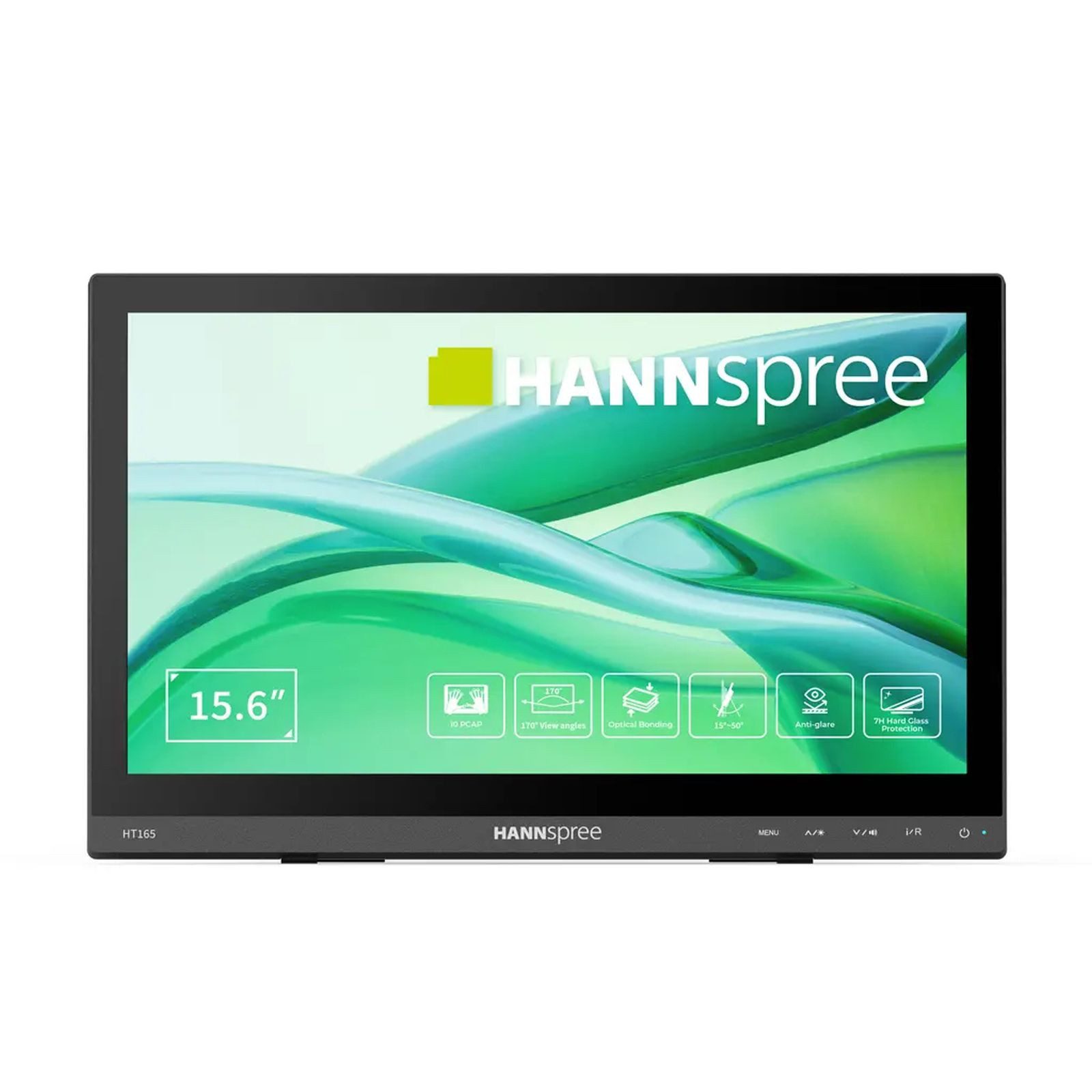 Hannspree Hannspree 39.6cm (15,6) HT165HPB 16:9 M-Touch HDMI black TFT-Monitor (1920 x 1080 px, Full HD, 15 ms Reaktionszeit, 60 Hz, IPS, Touchscreen, Lautsprecher, Kopfhörerbuchse)