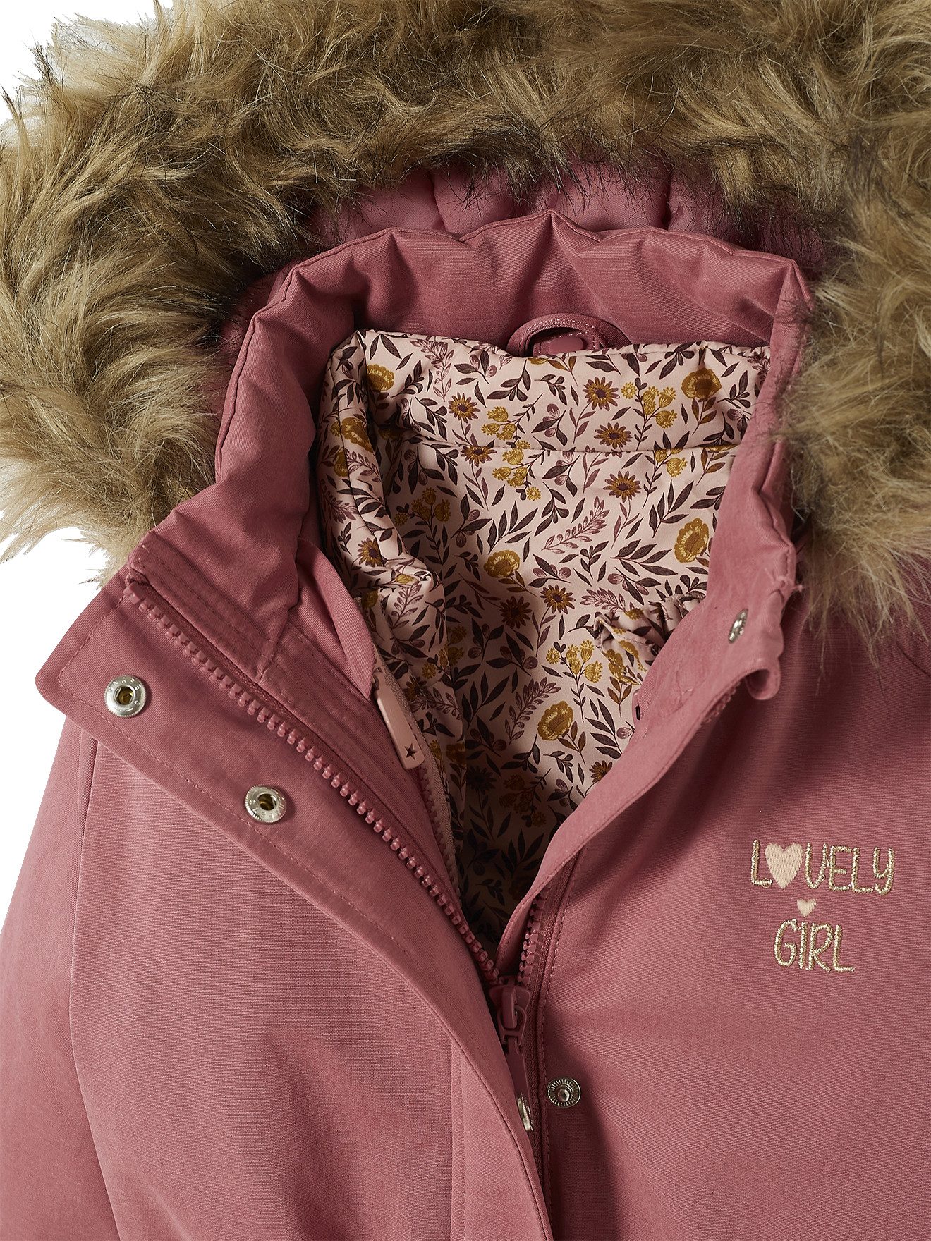 vertbaudet Parka Mädchen Winterjacke Recycling-Polyester