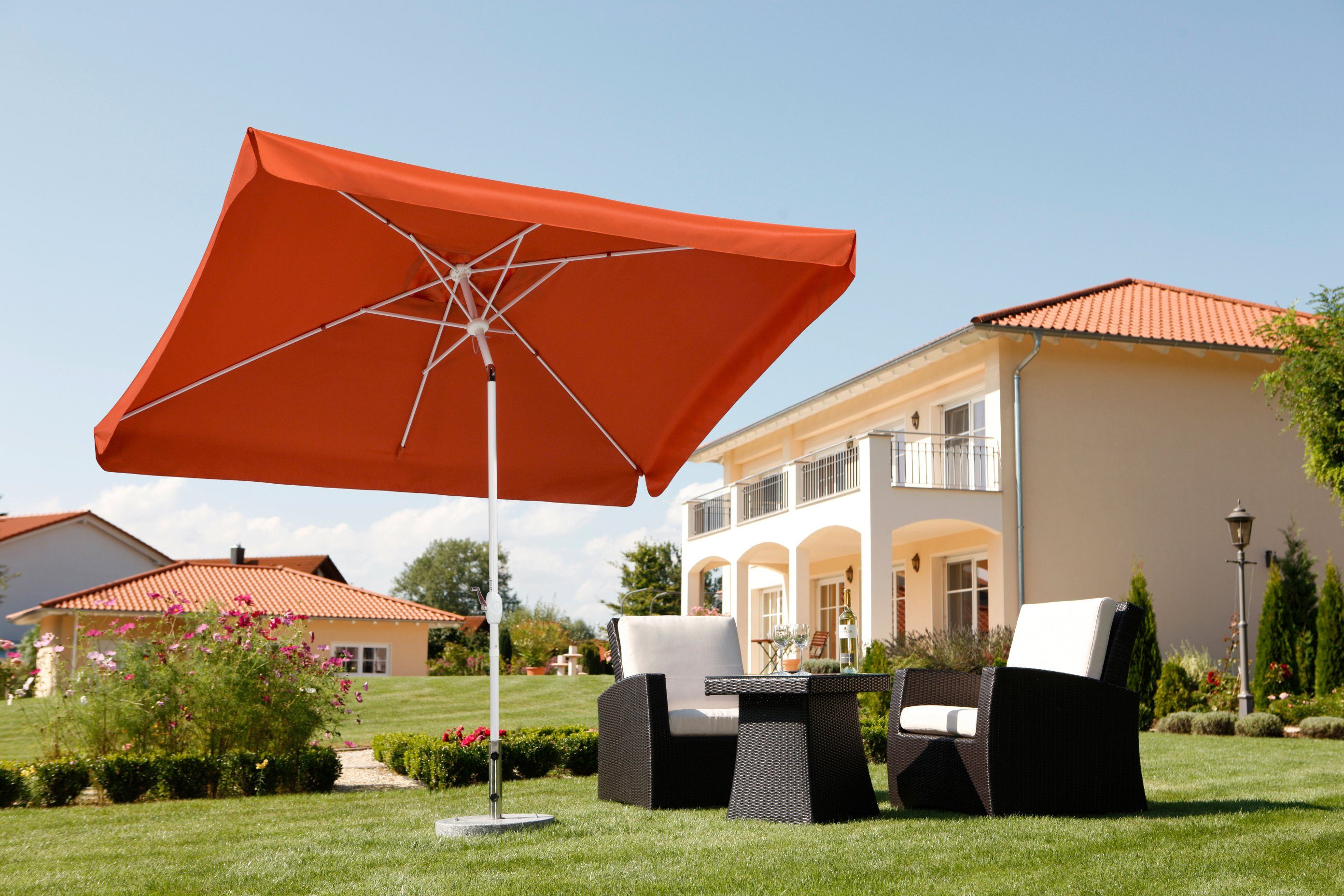 Schneider Schirme Rechteckschirm Oslo, LxB: 300x200 cm, abknickbar, ohne Schirmständer